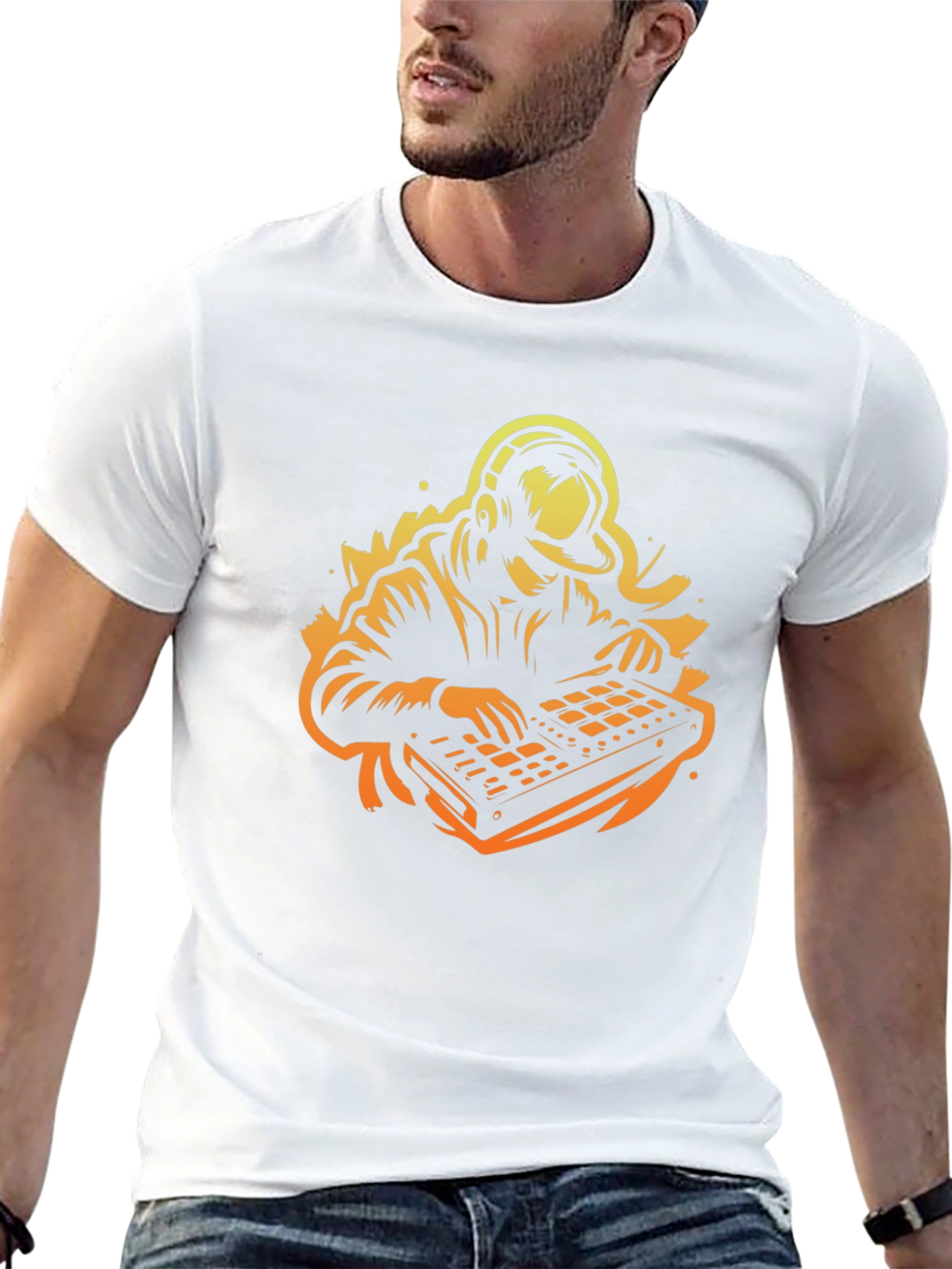 DJ Beat Maker Graphic Tee - Black Cotton T-Shirt