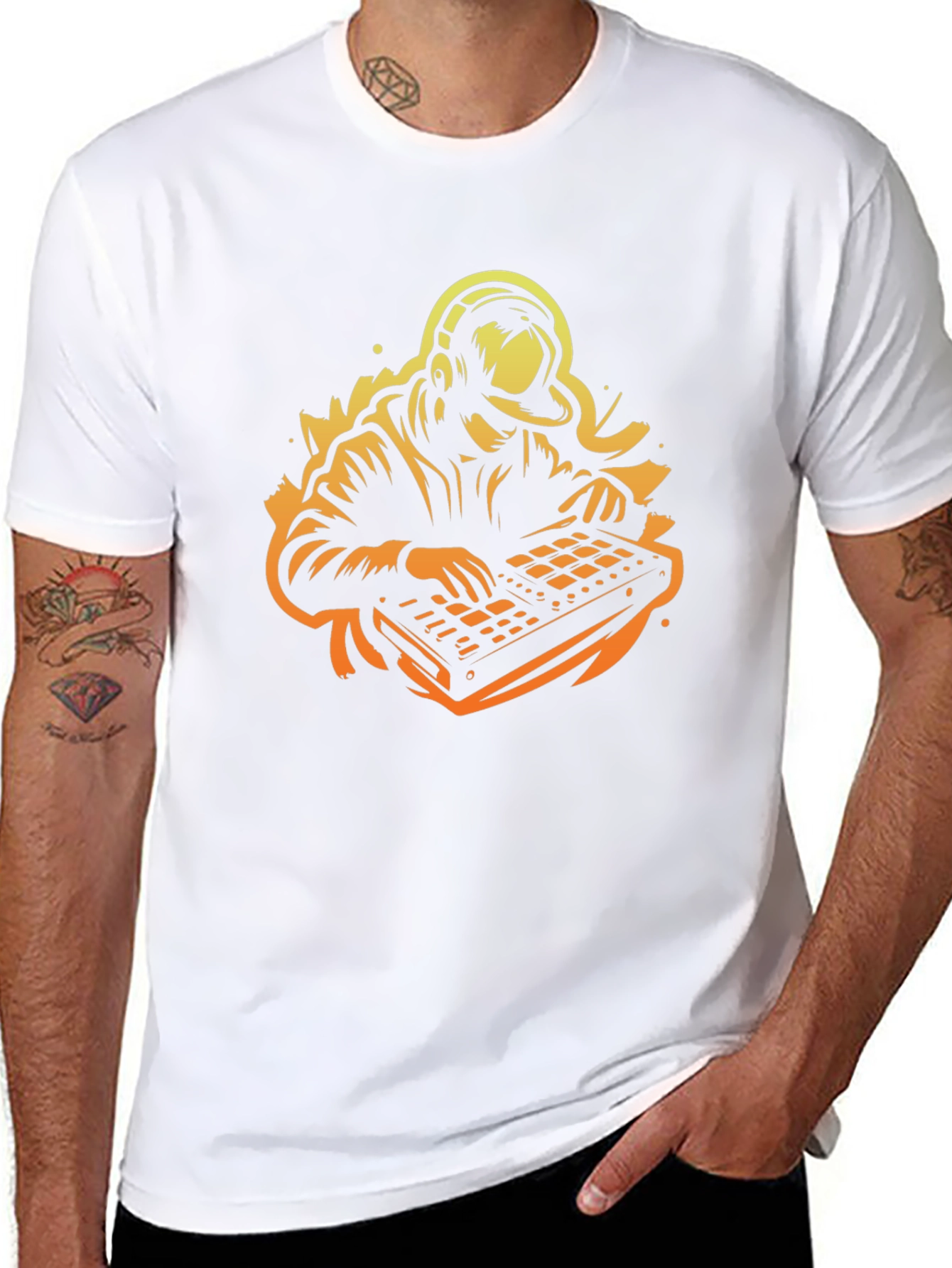 DJ Beat Maker Graphic Tee - Black Cotton T-Shirt