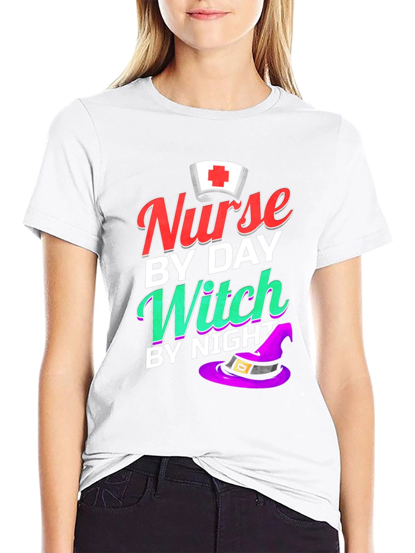 Nurse by Day Witch by Night T-Shirt