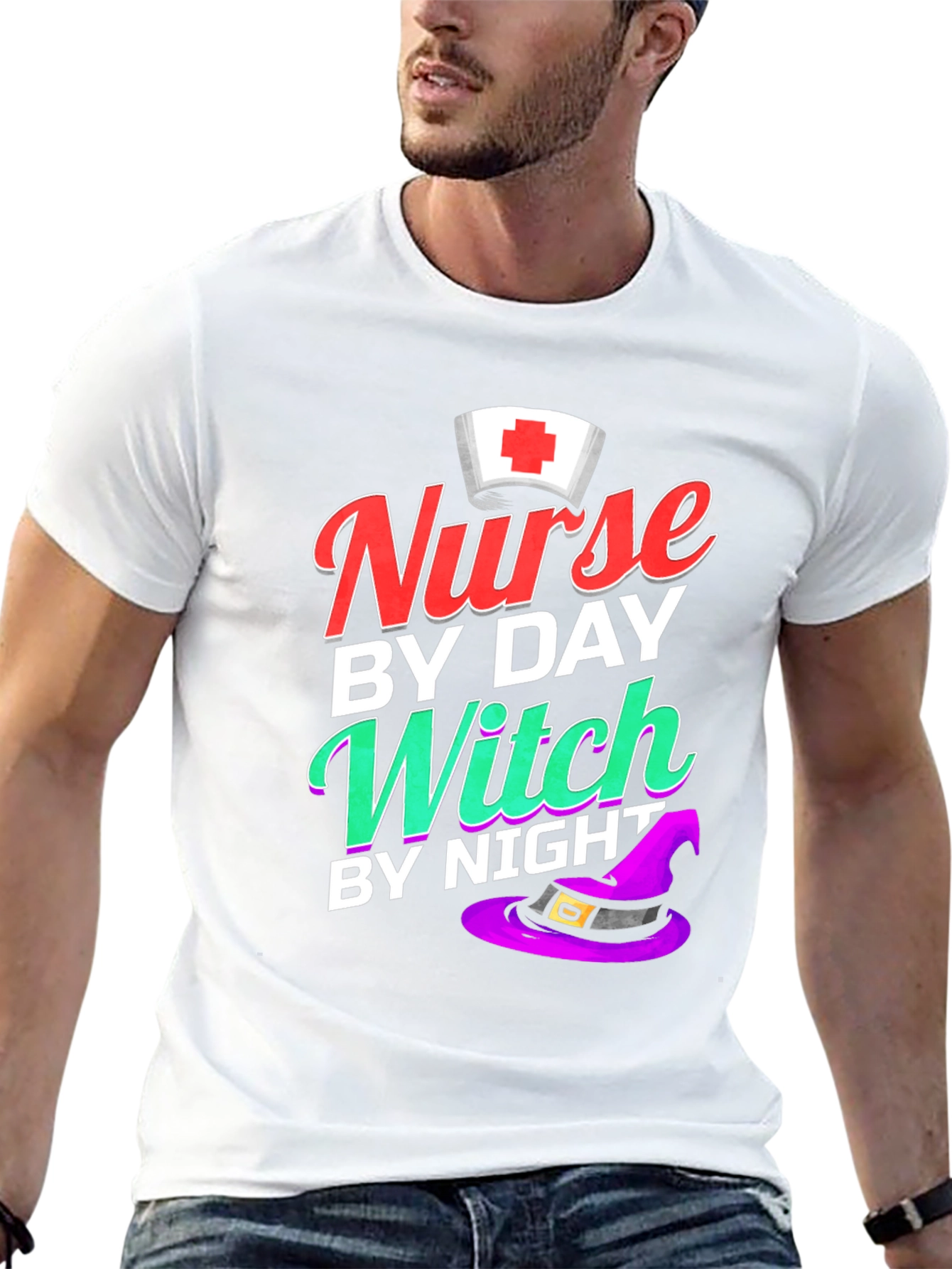 Nurse by Day Witch by Night T-Shirt