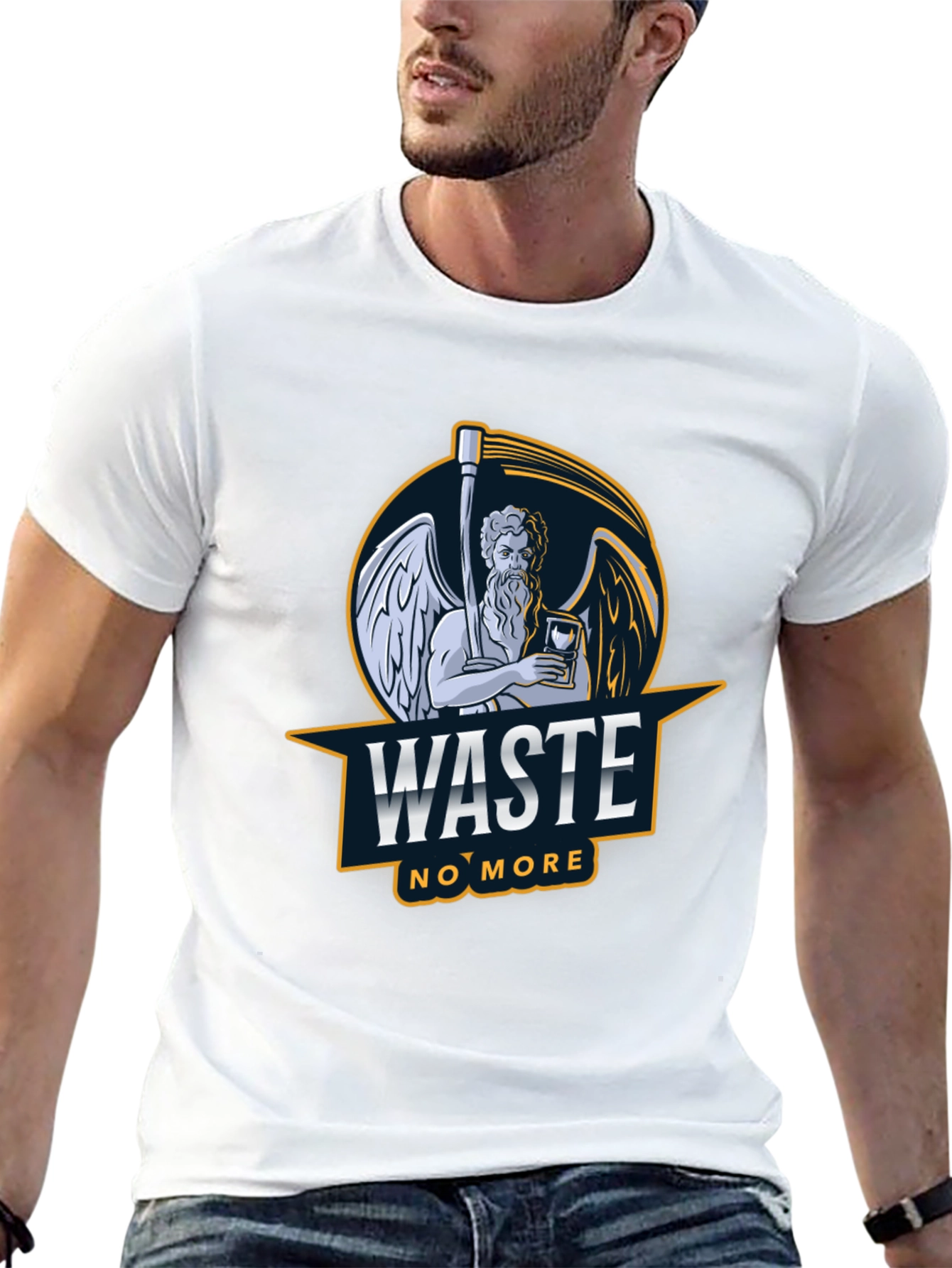 Waste No More Graphic T-Shirt - Black