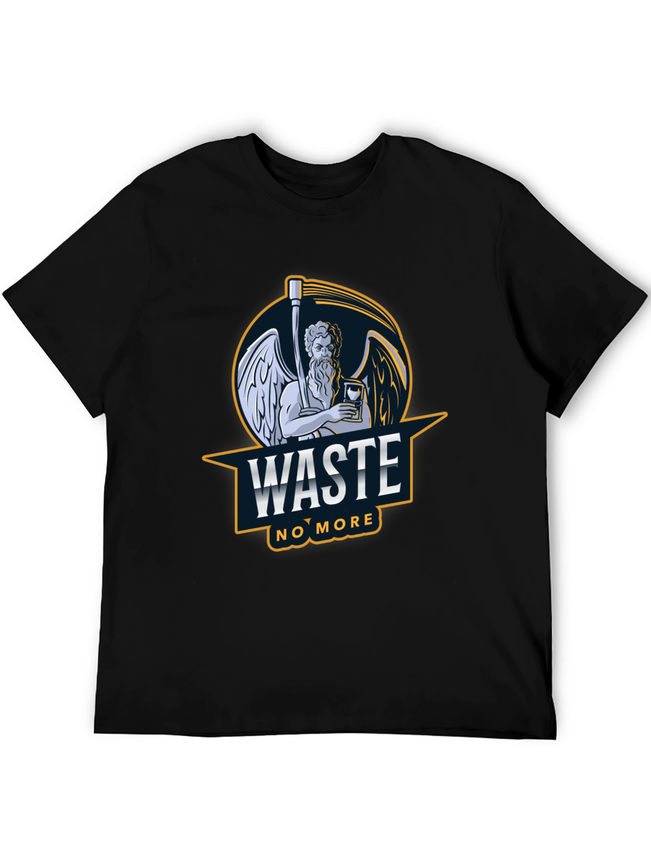 Waste No More Graphic T-Shirt - Black