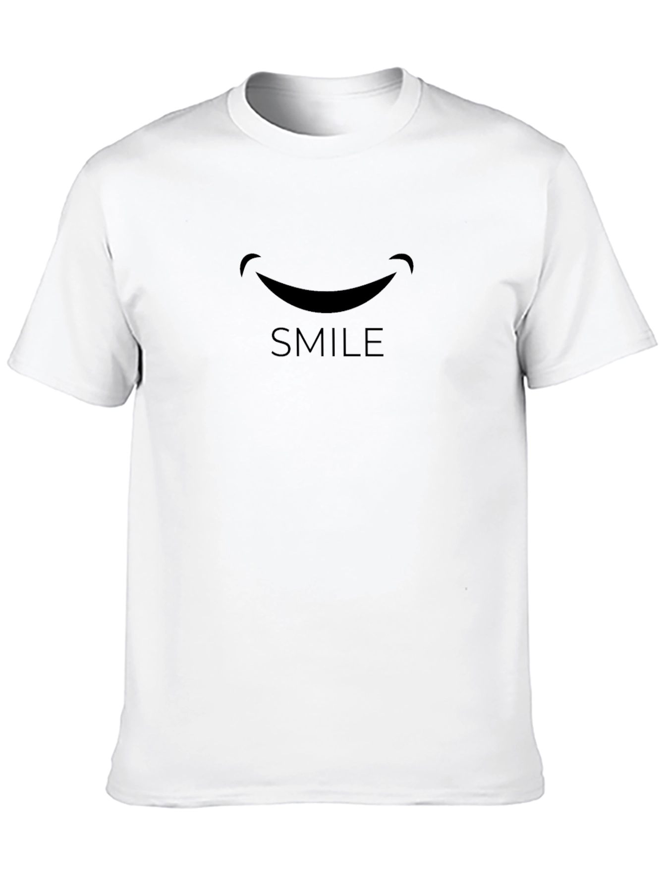 Smile Graphic Black Tee - Mens Short Sleeve