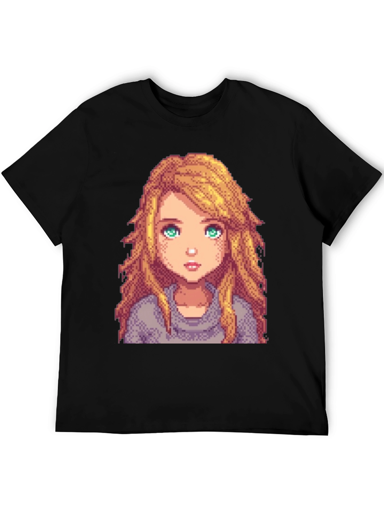 Pixel Art Girl Graphic T-Shirt