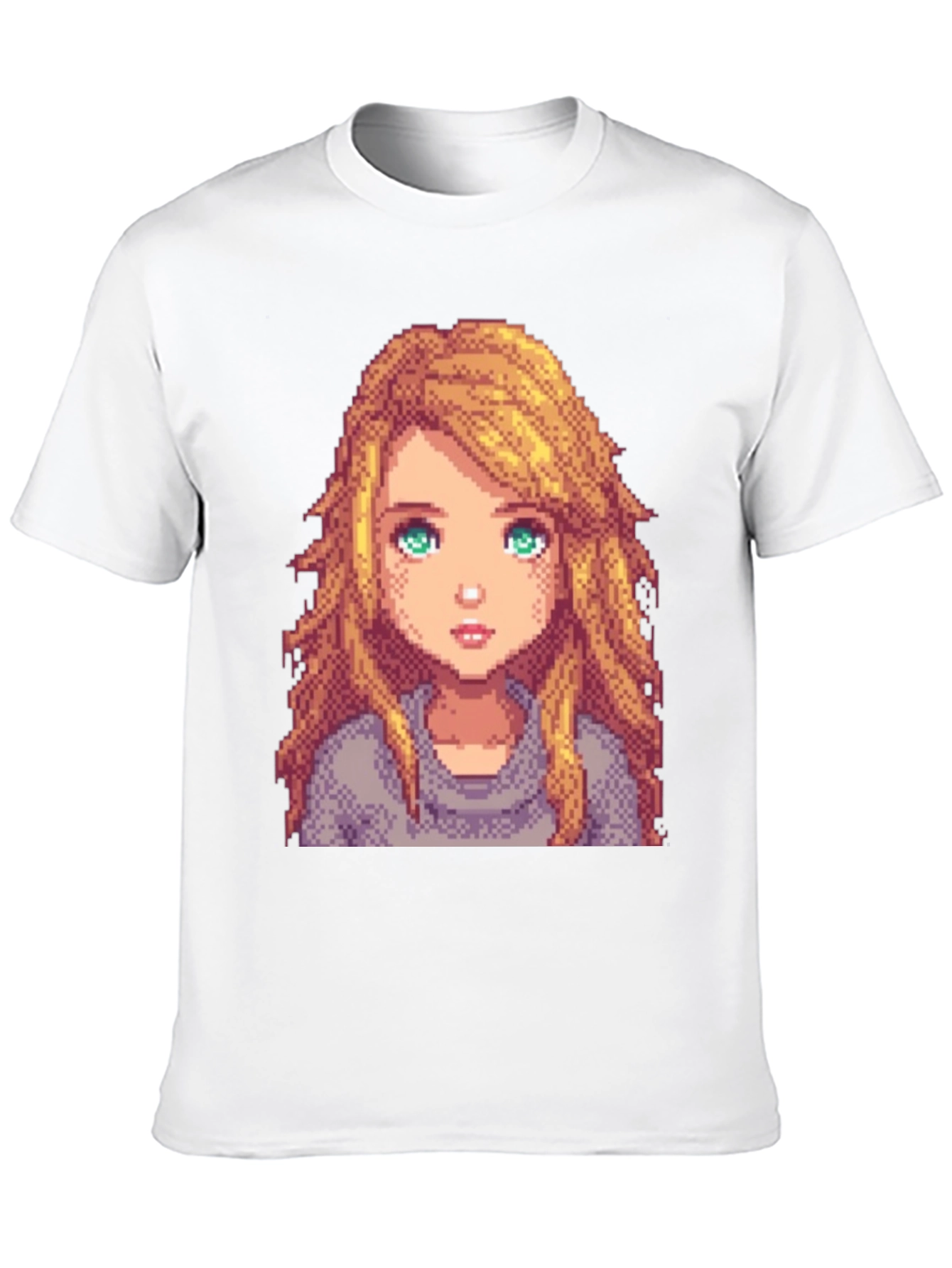 Pixel Art Girl Graphic T-Shirt