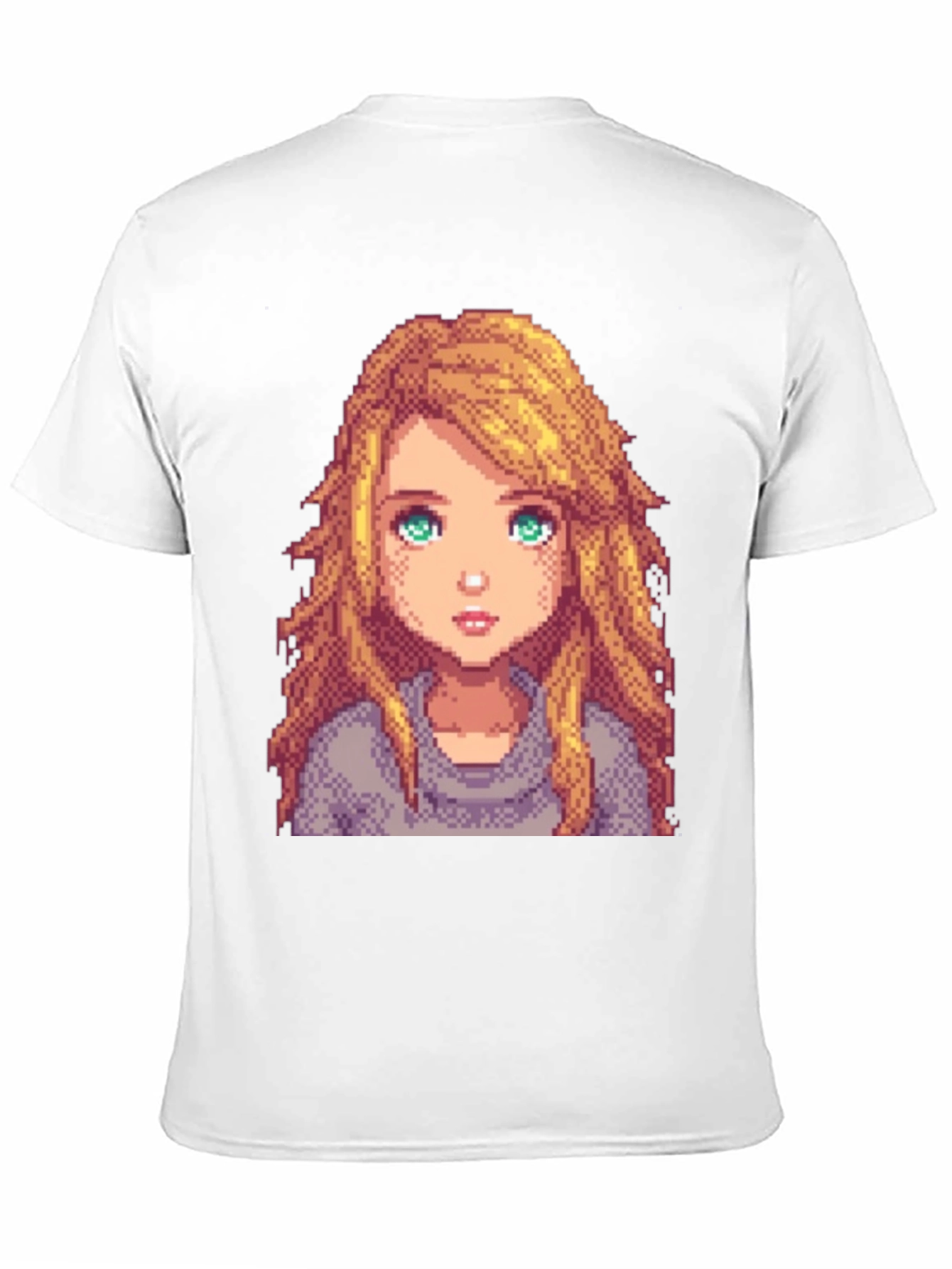 Pixel Art Girl Graphic T-Shirt