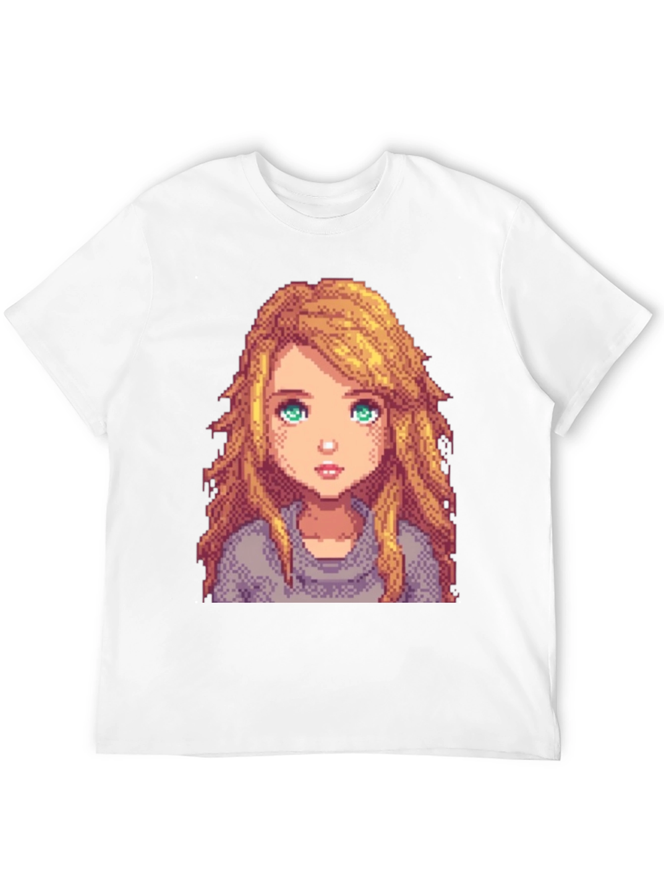 Pixel Art Girl Graphic T-Shirt