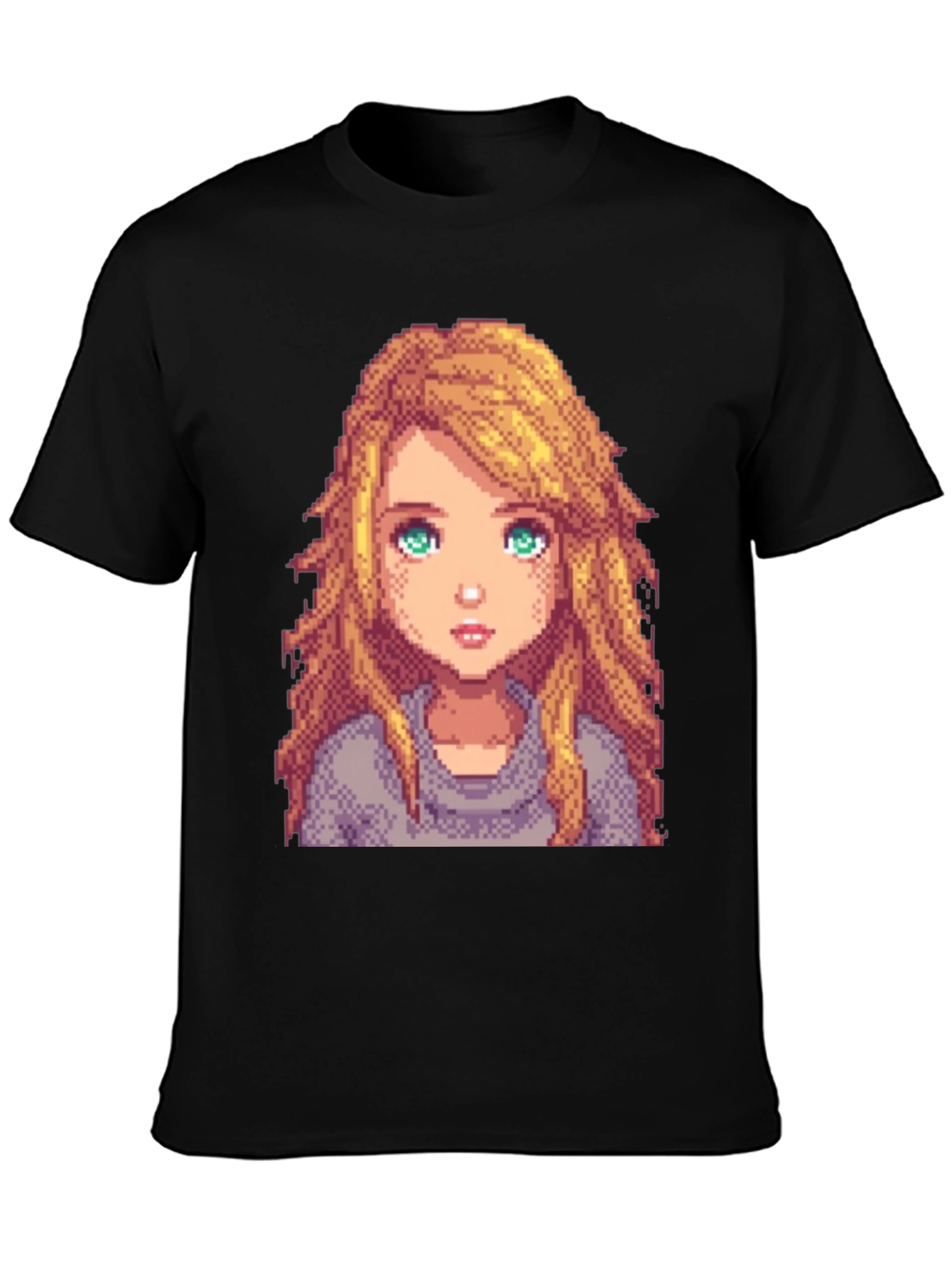 Pixel Art Girl Graphic T-Shirt