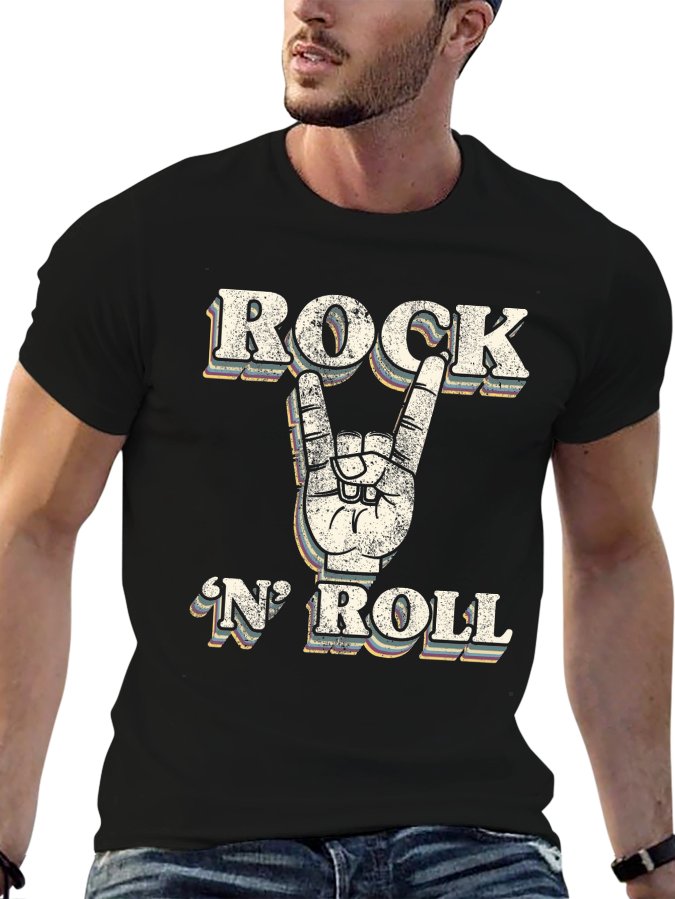 Rock N Roll Graphic T-Shirt - Retro Style