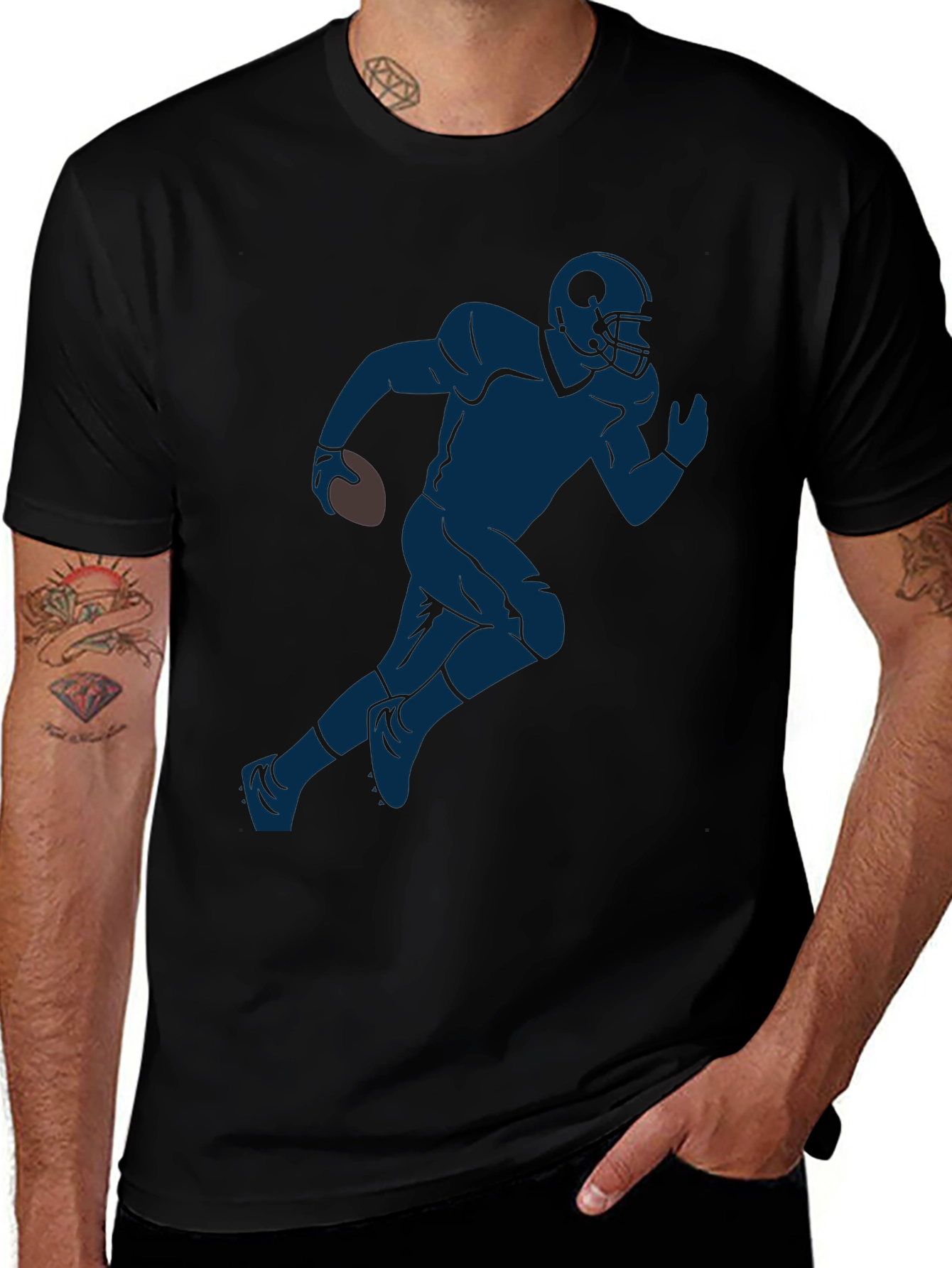 Football Player Graphic Tee
