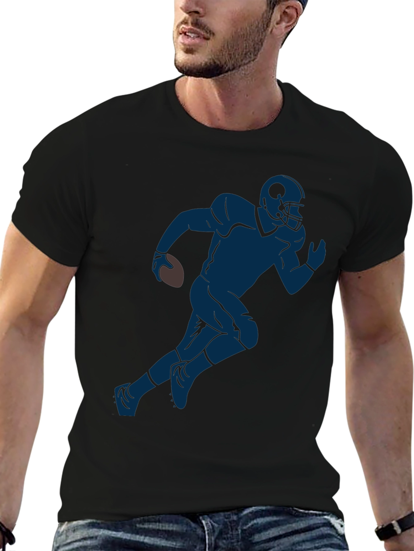Football Player Graphic Tee