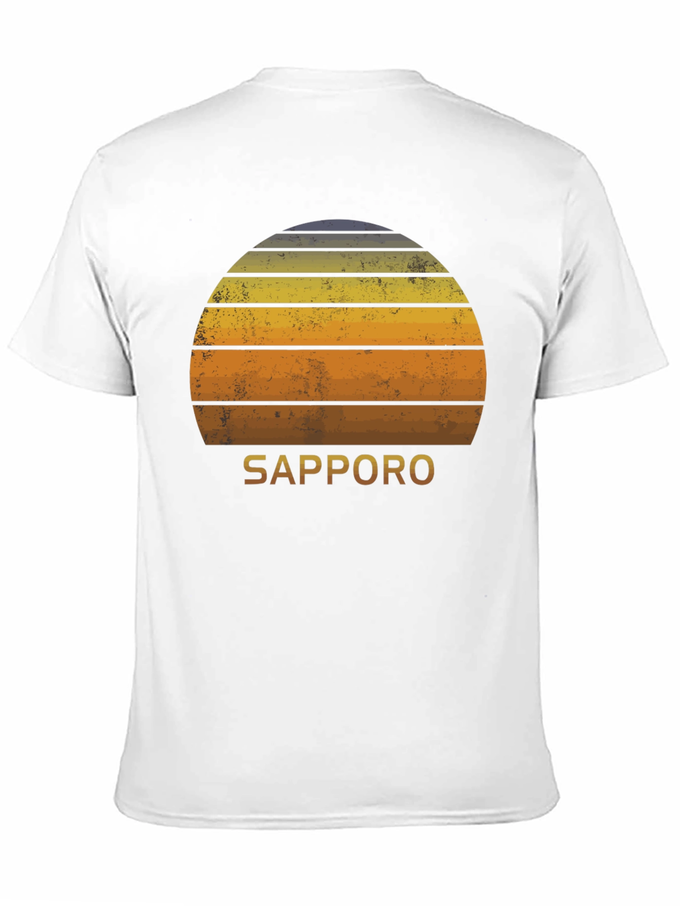 Sapporo Sunset Graphic Tee - Retro Style