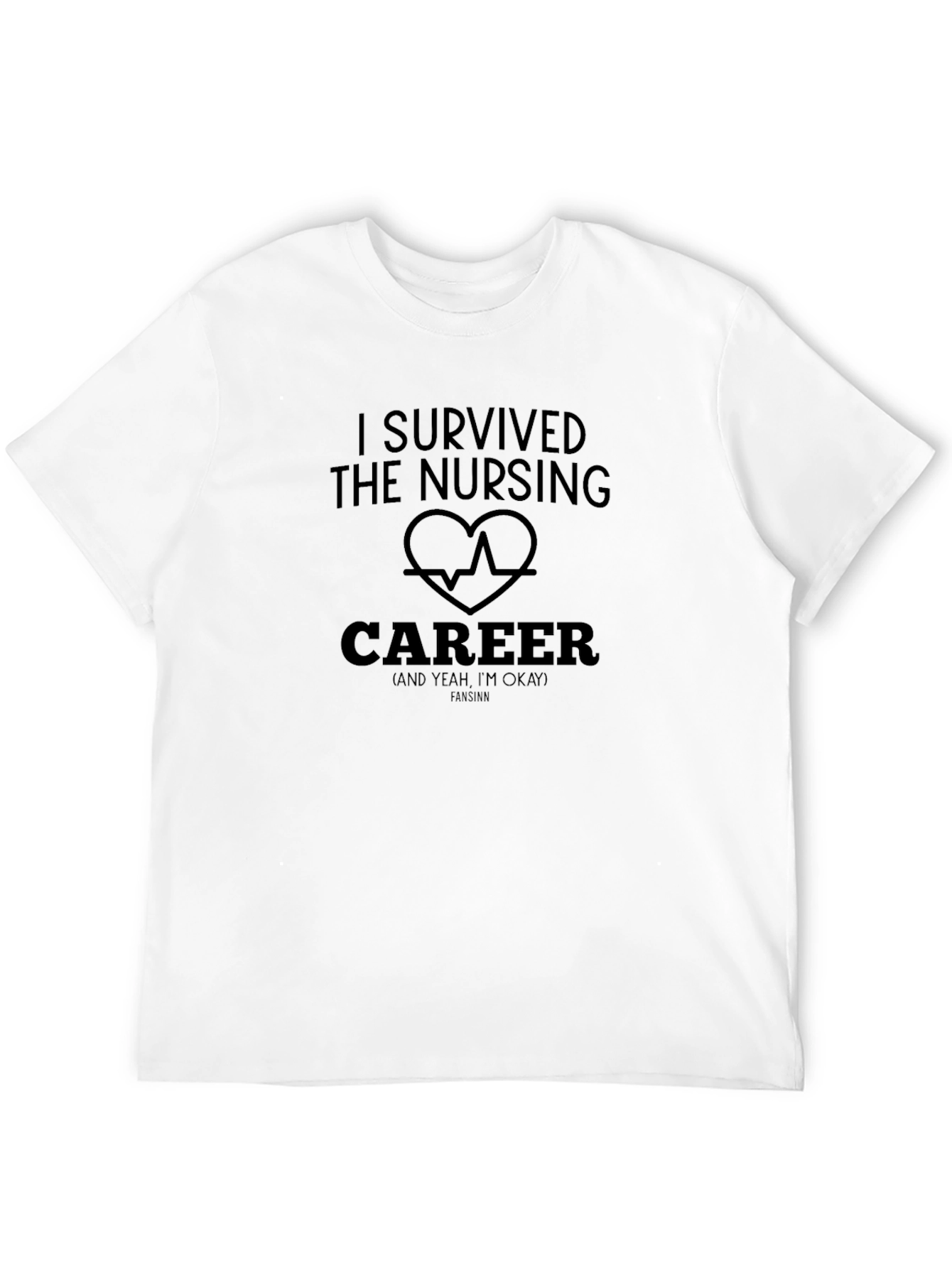 Nursing Career Survivor Graphic Tee - Black T-Shirt