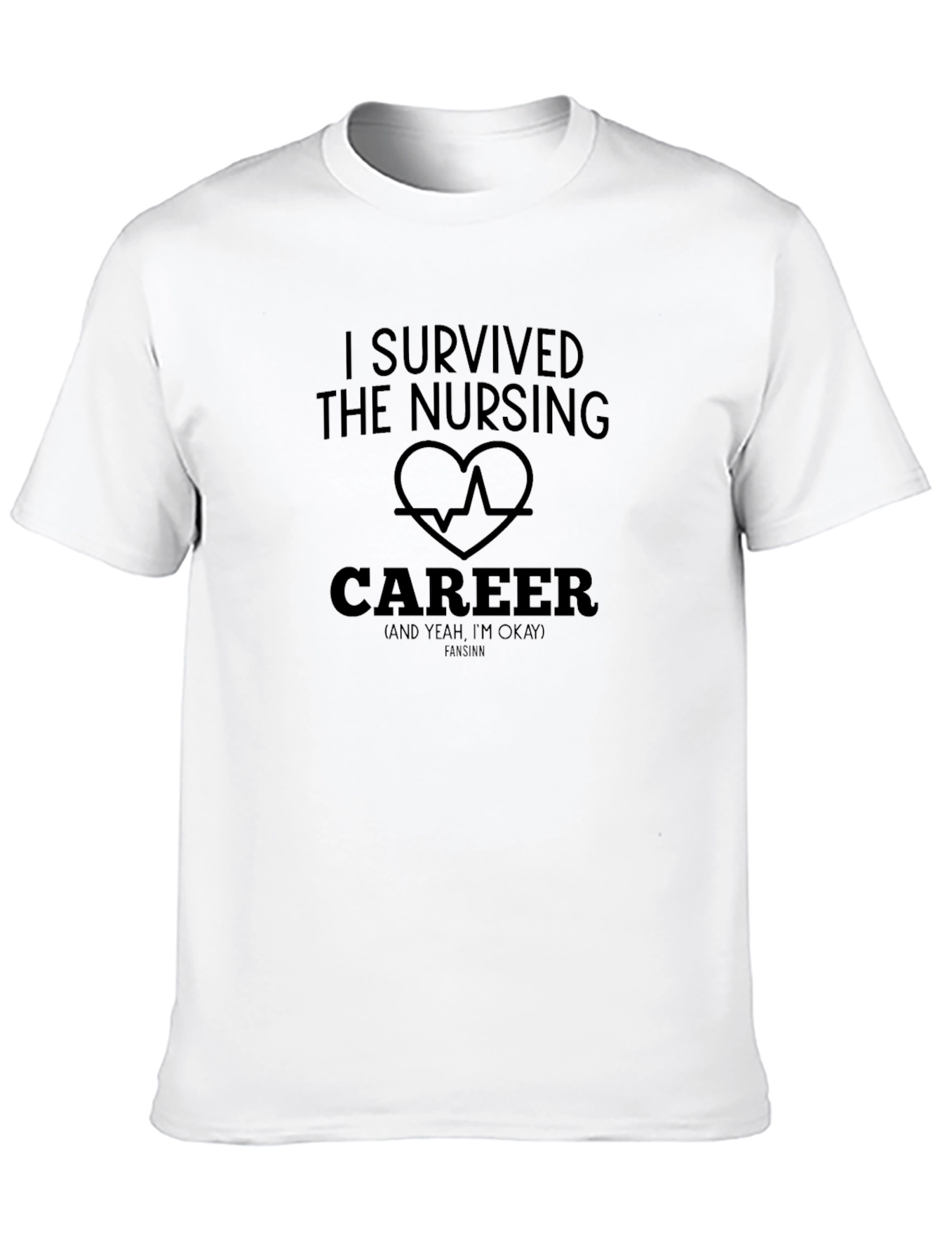 Nursing Career Survivor Graphic Tee - Black T-Shirt