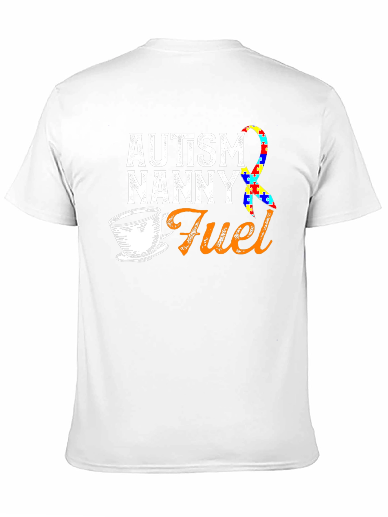 Autism Nanny Fuel T-Shirt Awareness Ribbon