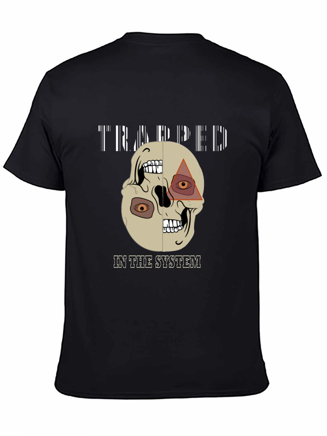 Trapped In The System Skull Graphic Tee