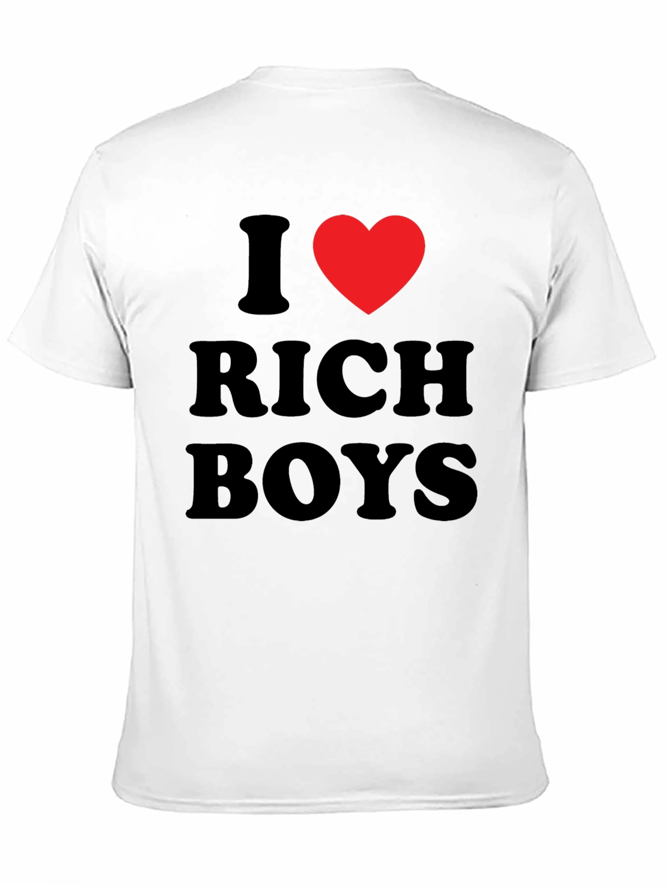 I Heart Rich Boys Black T-Shirt