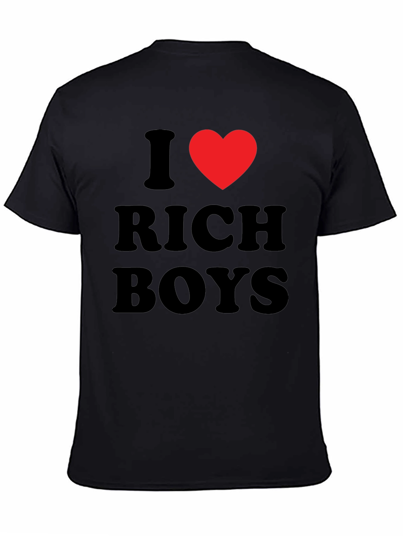 I Heart Rich Boys Black T-Shirt