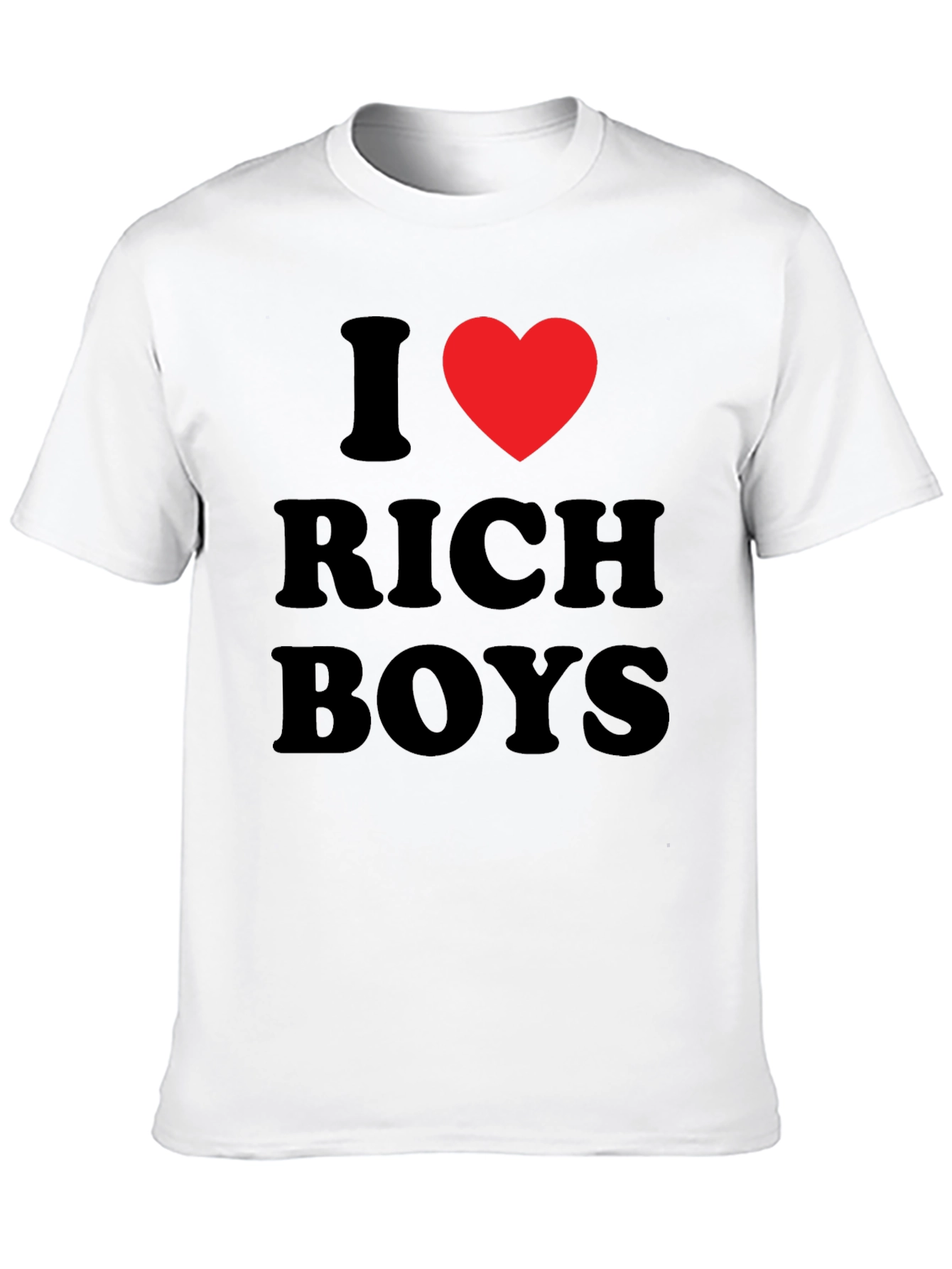 I Heart Rich Boys Black T-Shirt
