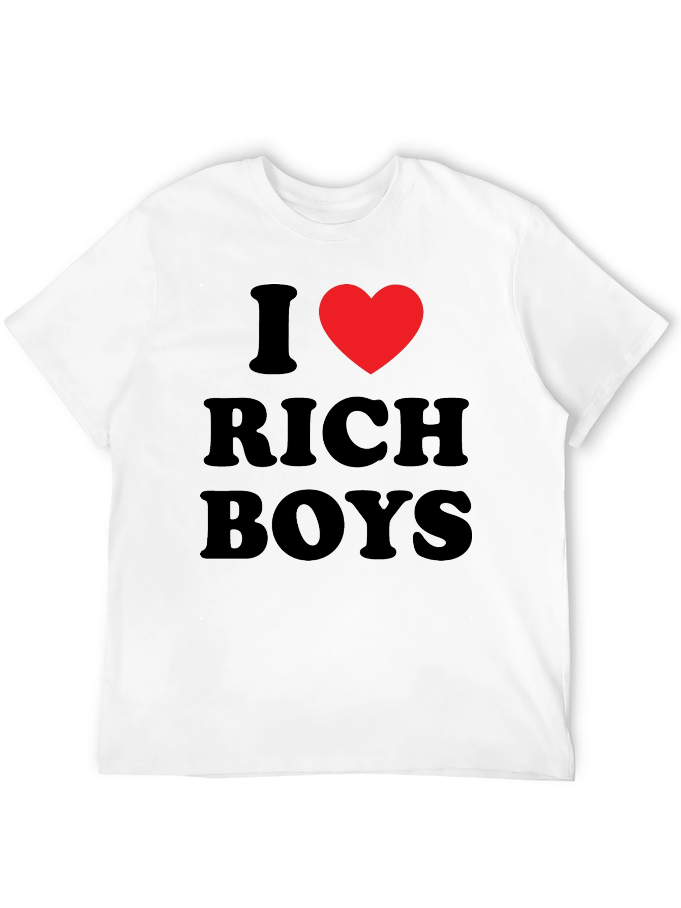 I Heart Rich Boys Black T-Shirt