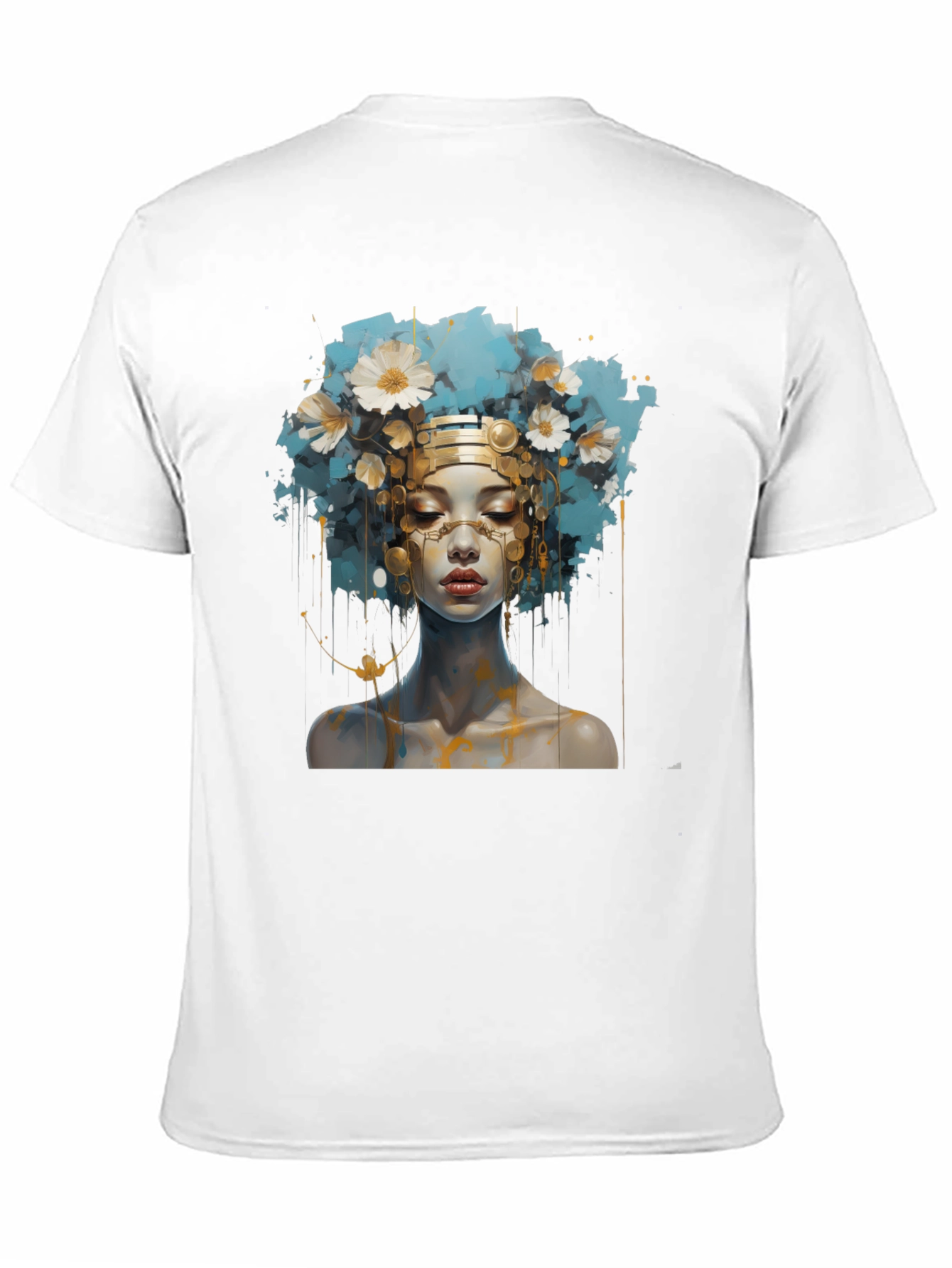 Artistic Woman Graphic Black Tee