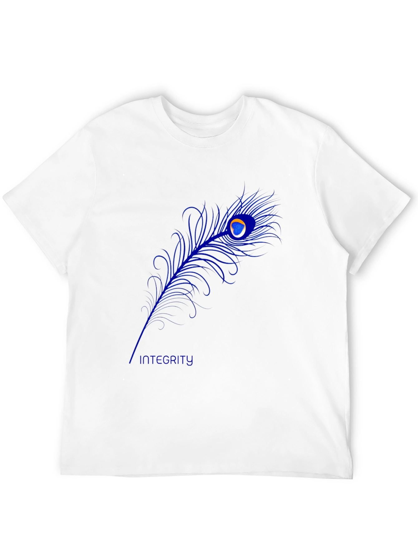 Peacock Feather Graphic Tee - Black