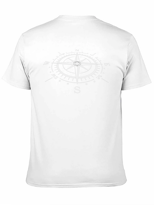 Compass Rose Graphic T-Shirt - Black