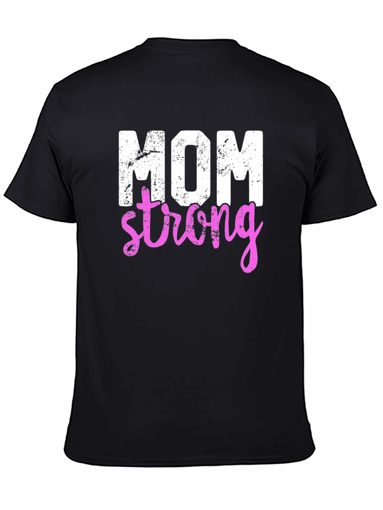 Mom Strong Graphic Tee - Black