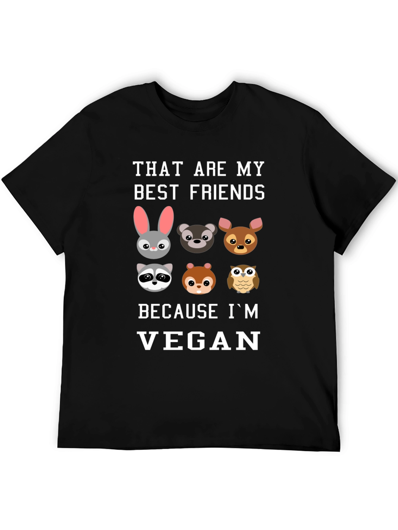 Vegan Friends Graphic T-Shirt - Soft Cotton Tee
