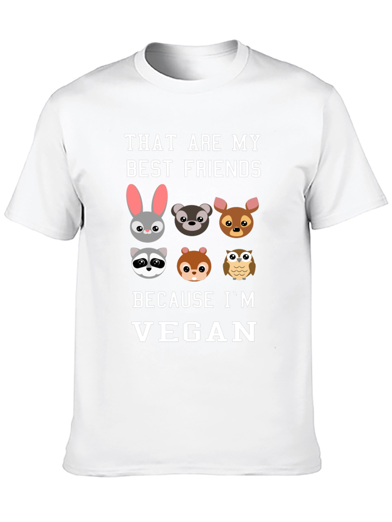 Vegan Friends Graphic T-Shirt - Soft Cotton Tee
