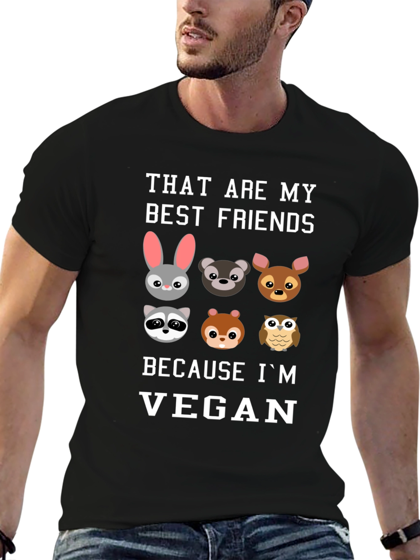 Vegan Friends Graphic T-Shirt - Soft Cotton Tee