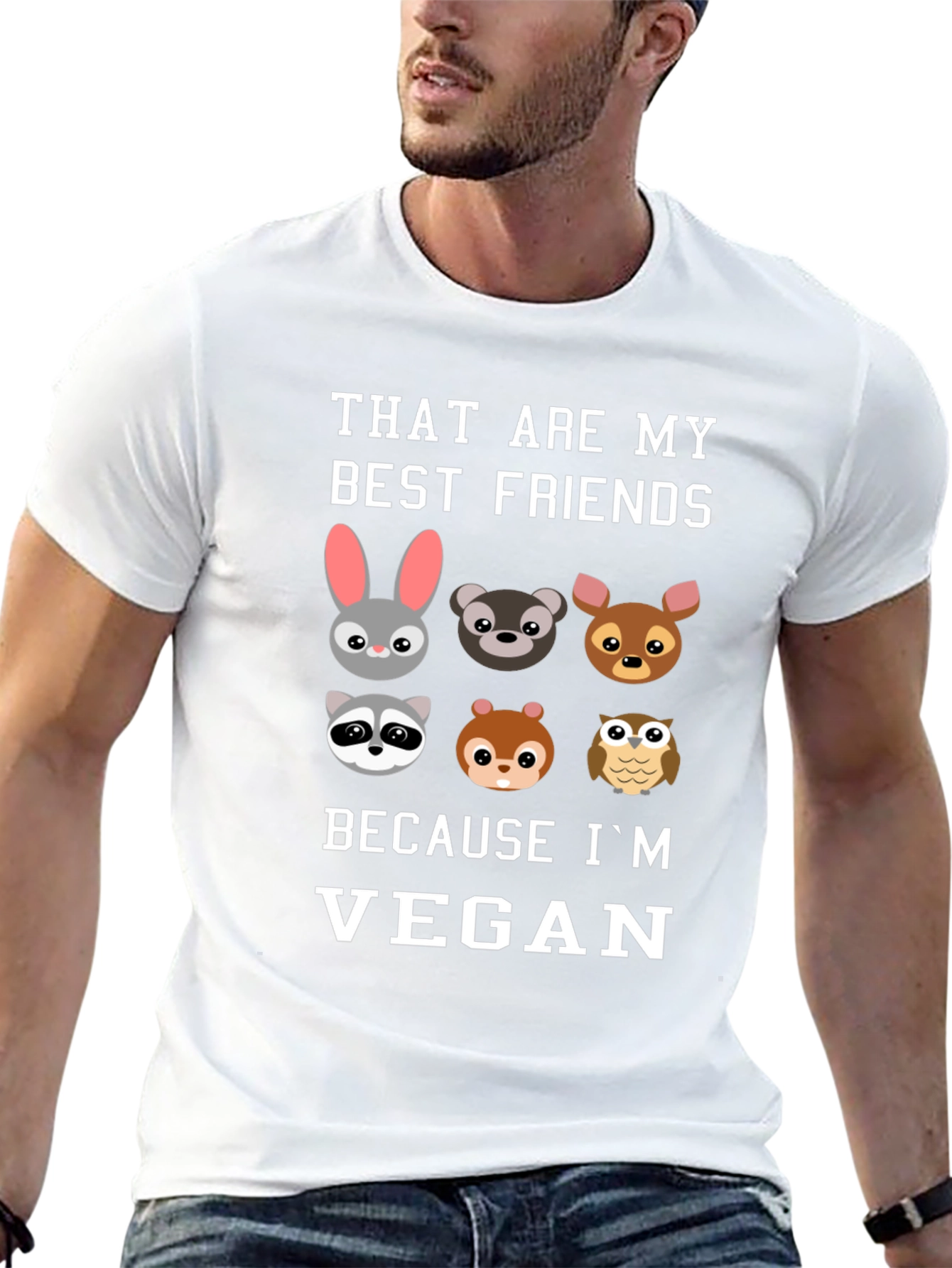Vegan Friends Graphic T-Shirt - Soft Cotton Tee