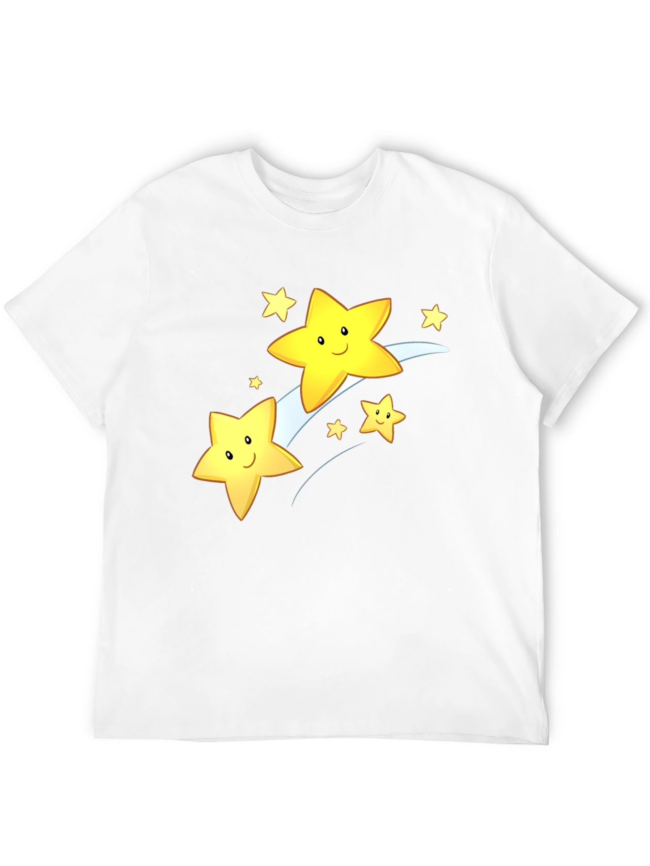 Shooting Star Graphic Tee - Black Cotton Blend
