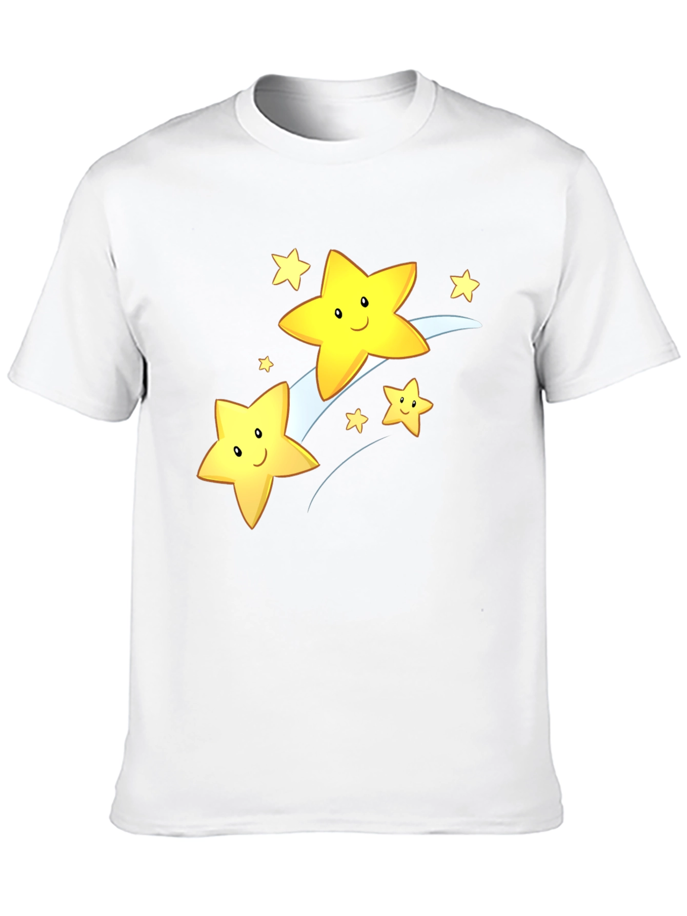 Shooting Star Graphic Tee - Black Cotton Blend
