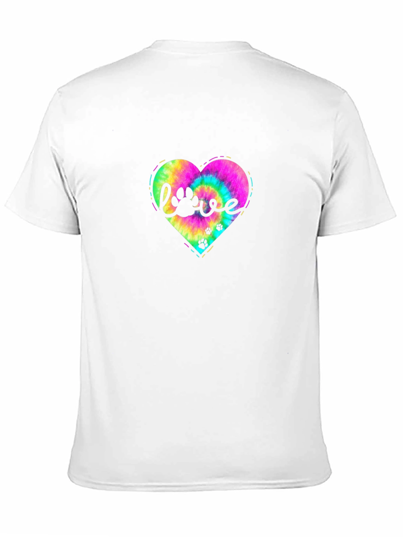 Love Paw Tie Dye Heart T-Shirt
