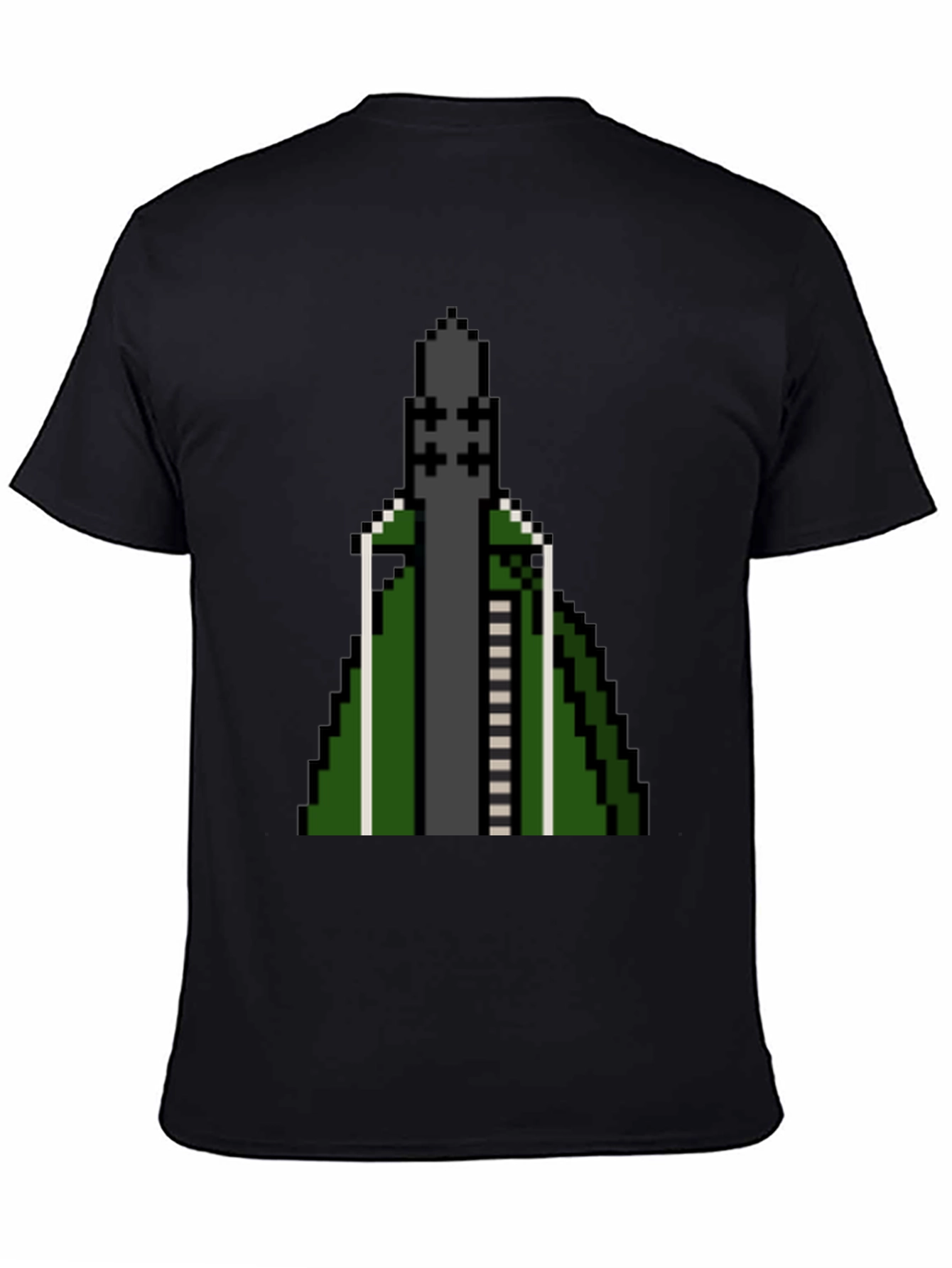 Pixelated Rocket T-Shirt - Retro Gaming Style