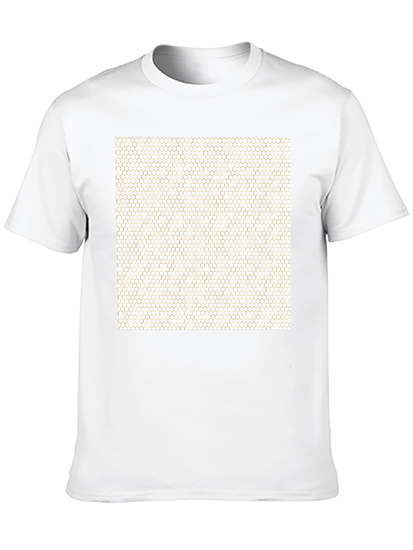 Honeycomb Pattern T-Shirt - Modern Geometric Tee