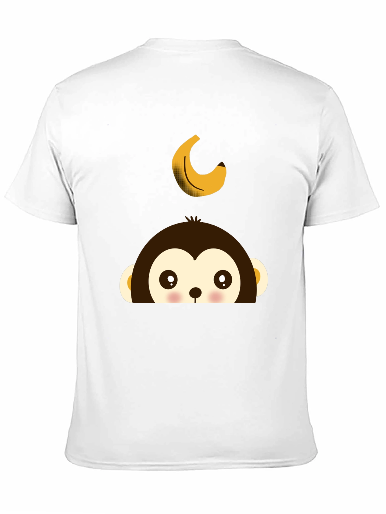 Monkey Banana Tee - Fun Cartoon Graphic T-Shirt