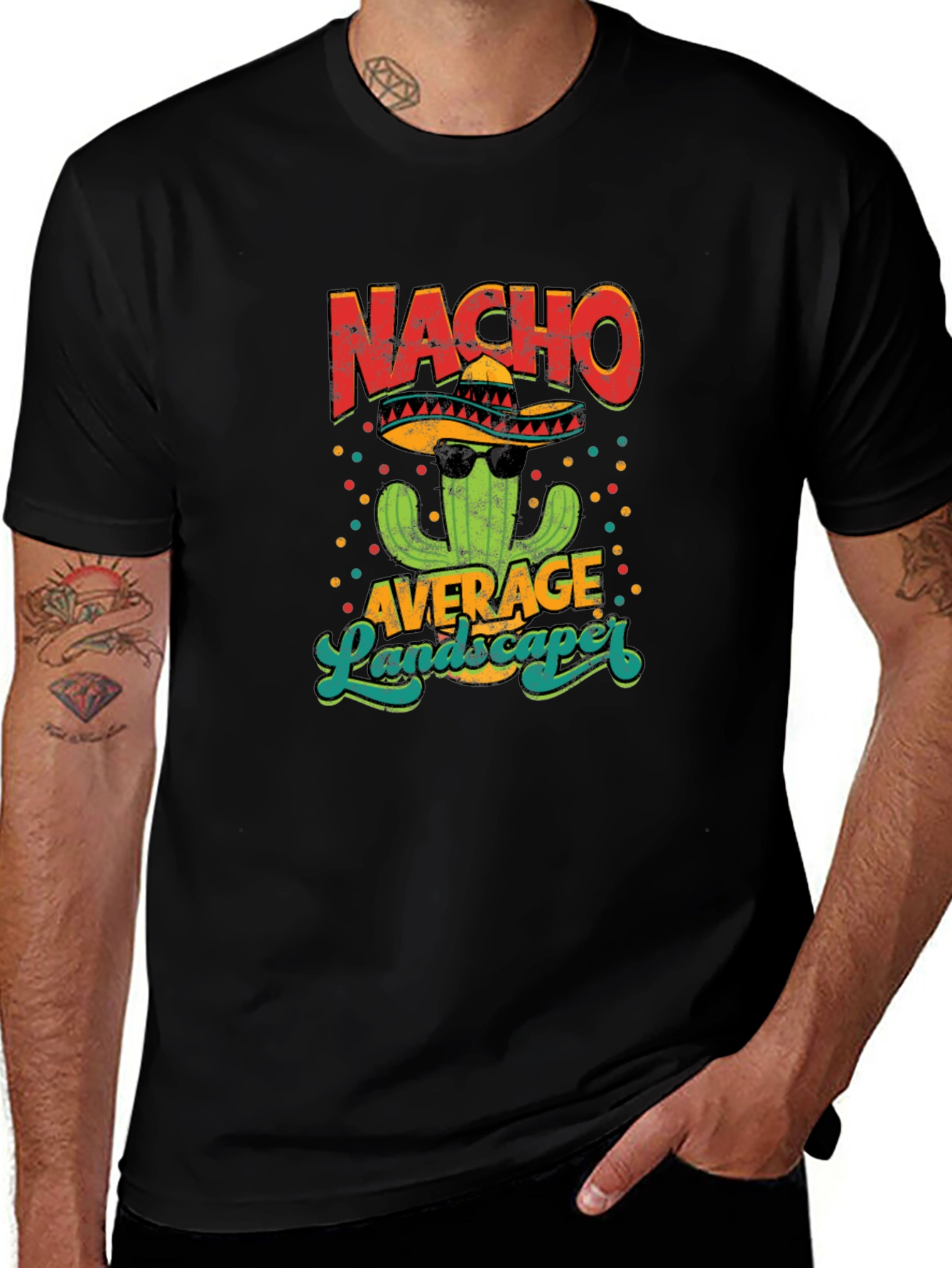 Nacho Average Landscaper Graphic T-Shirt