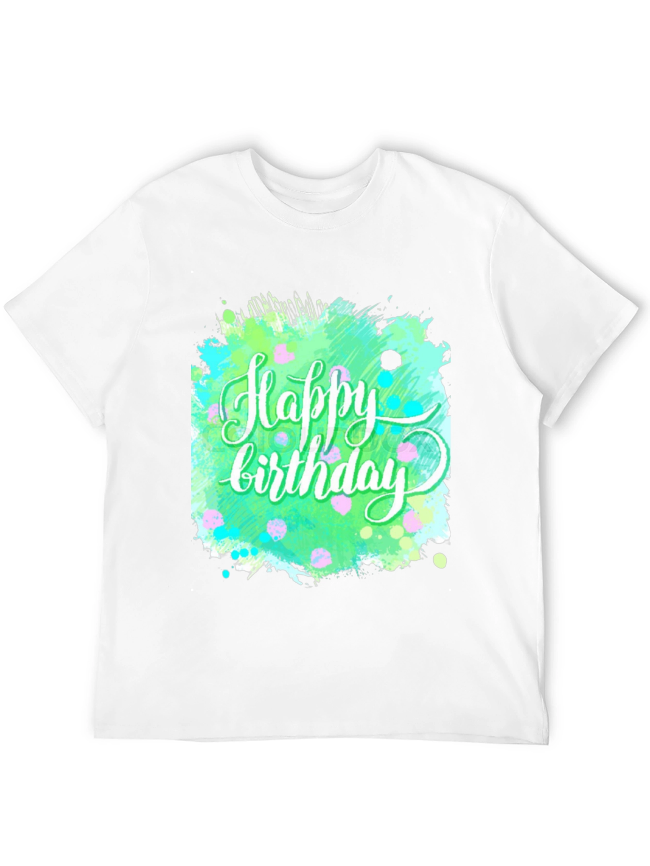 Happy Birthday Graphic Tee - Trendy Splash Design