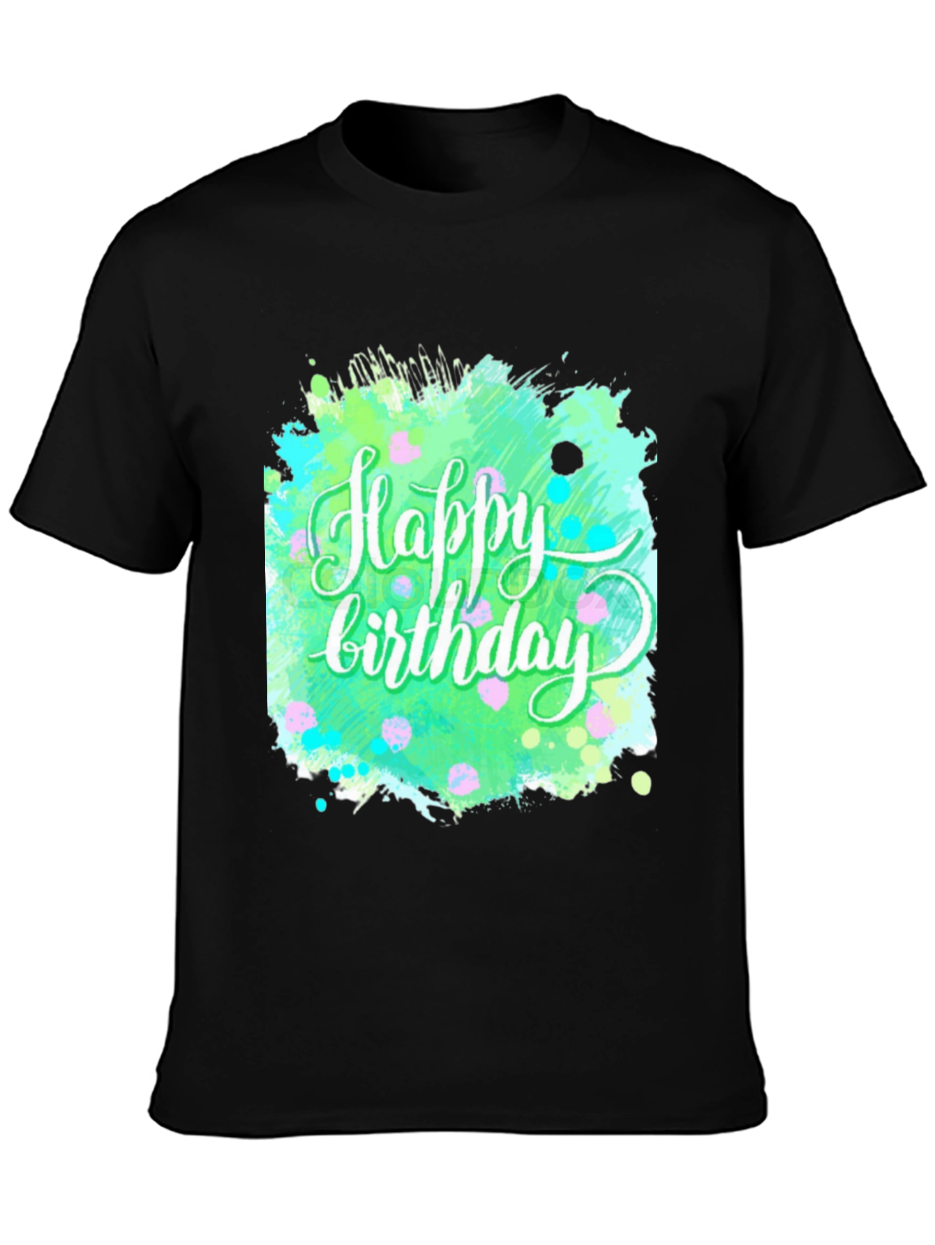 Happy Birthday Graphic Tee - Trendy Splash Design