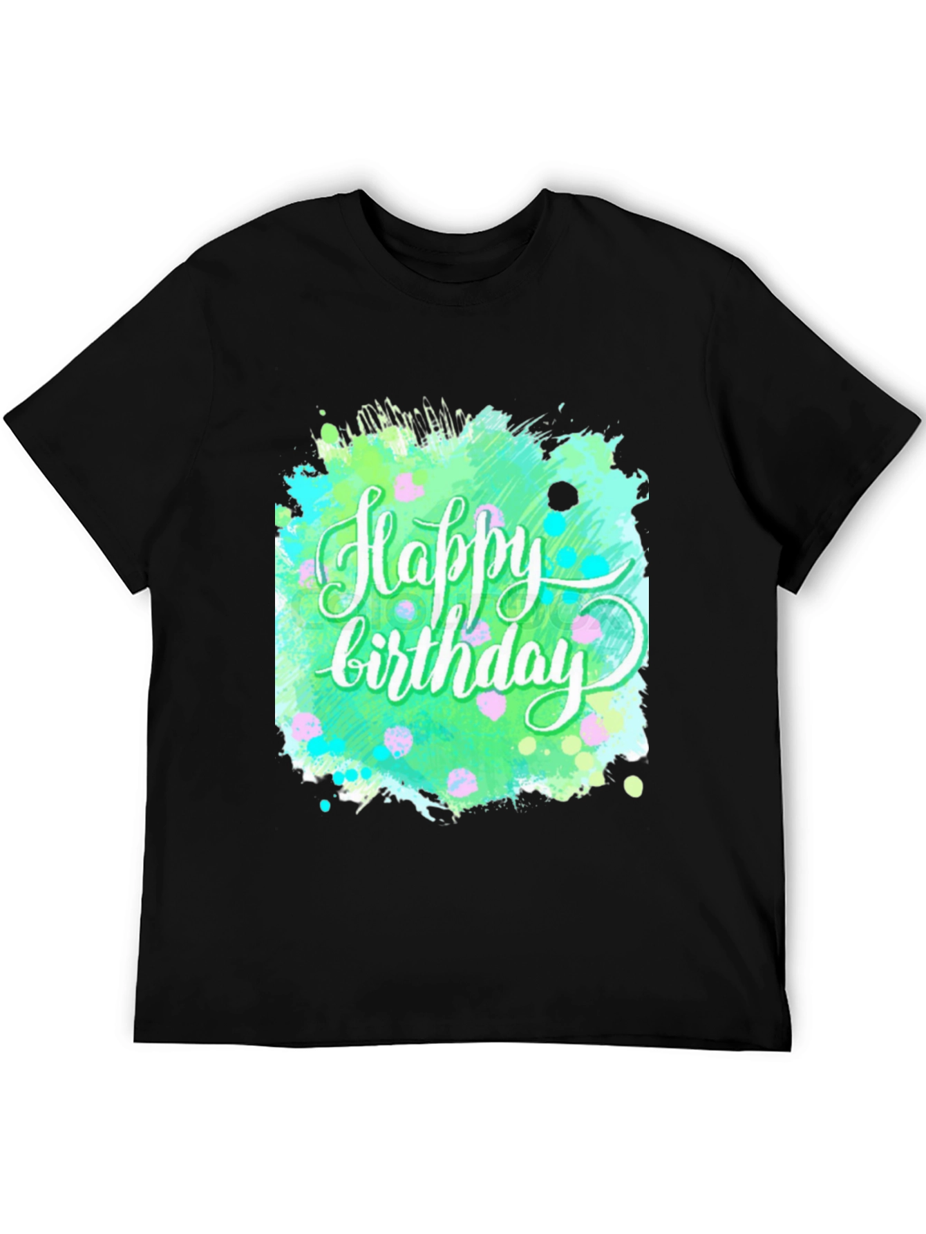Happy Birthday Graphic Tee - Trendy Splash Design