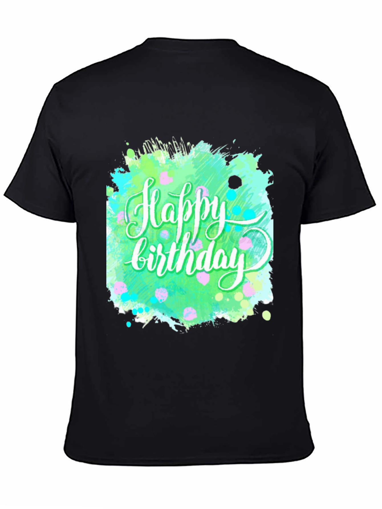 Happy Birthday Graphic Tee - Trendy Splash Design