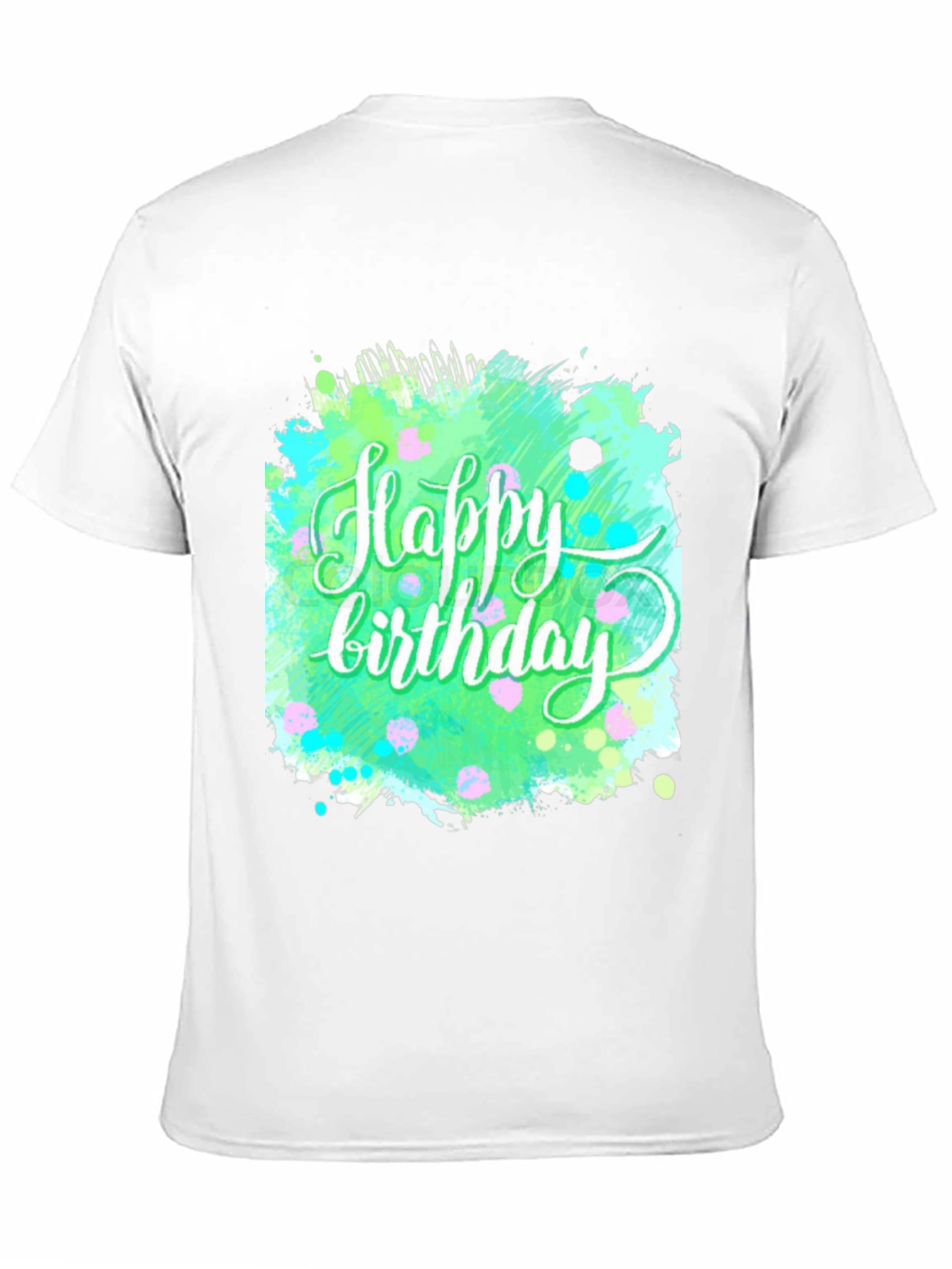 Happy Birthday Graphic Tee - Trendy Splash Design