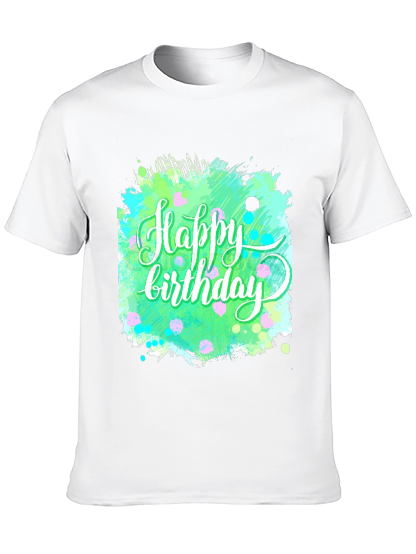 Happy Birthday Graphic Tee - Trendy Splash Design