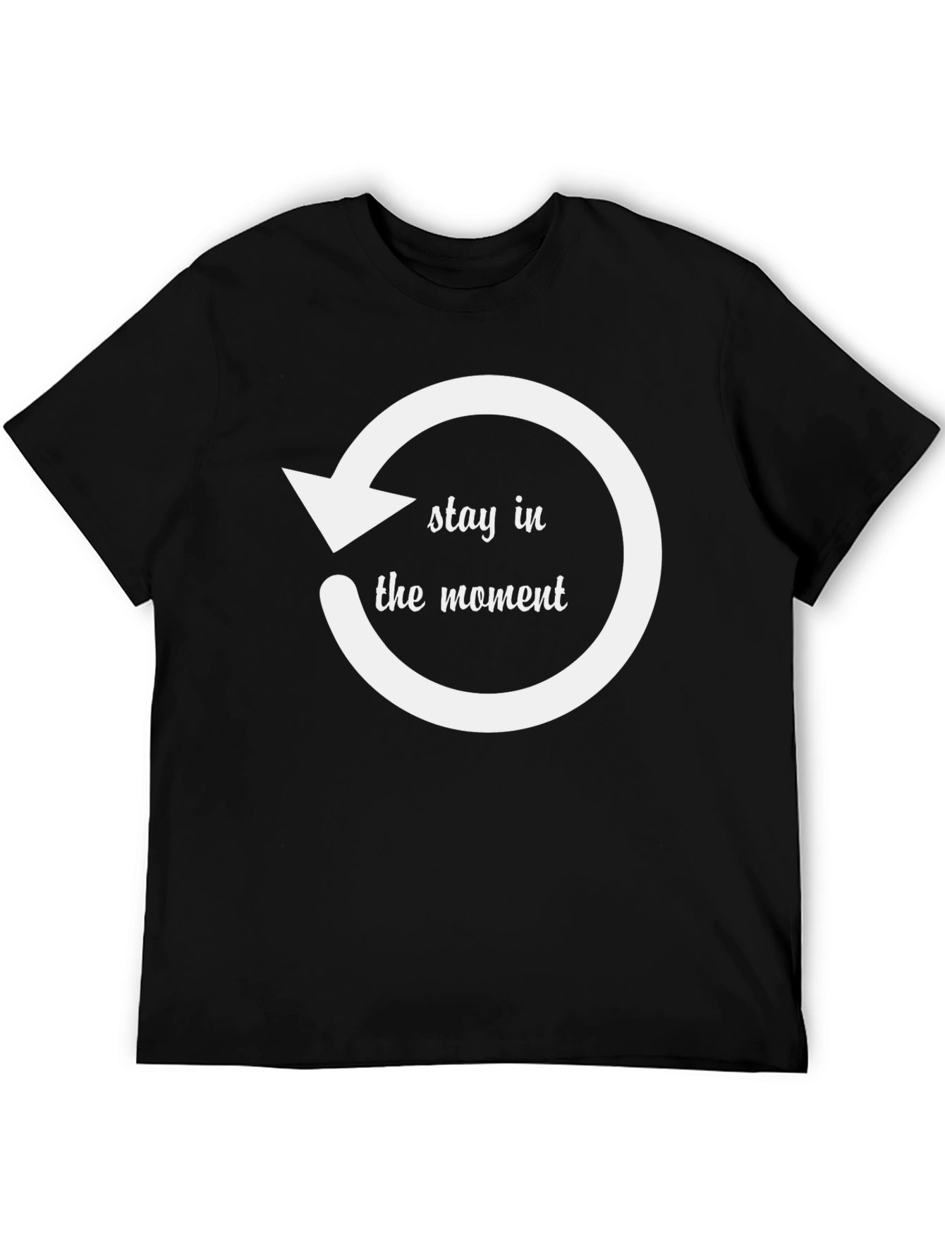 Stay in the Moment Graphic Tee - Black