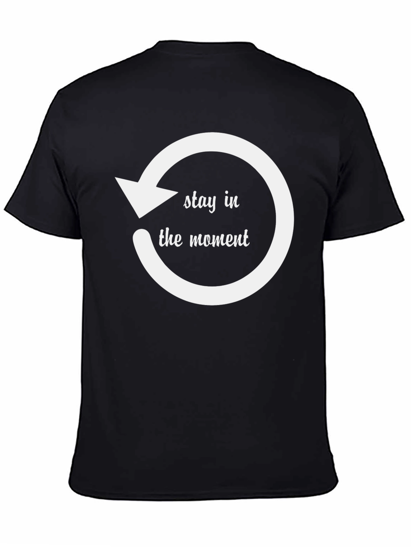 Stay in the Moment Graphic Tee - Black