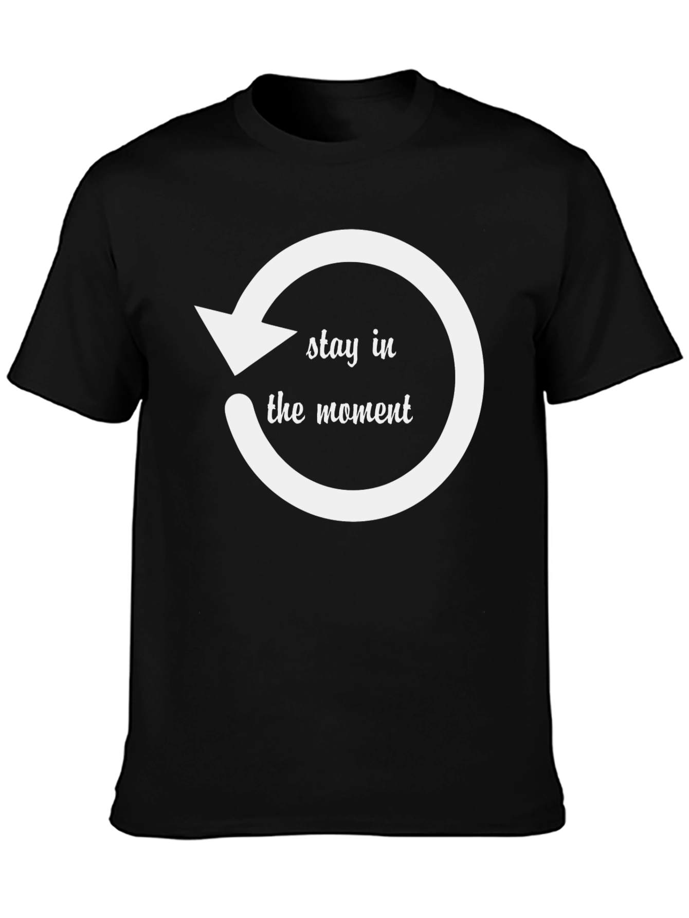 Stay in the Moment Graphic Tee - Black