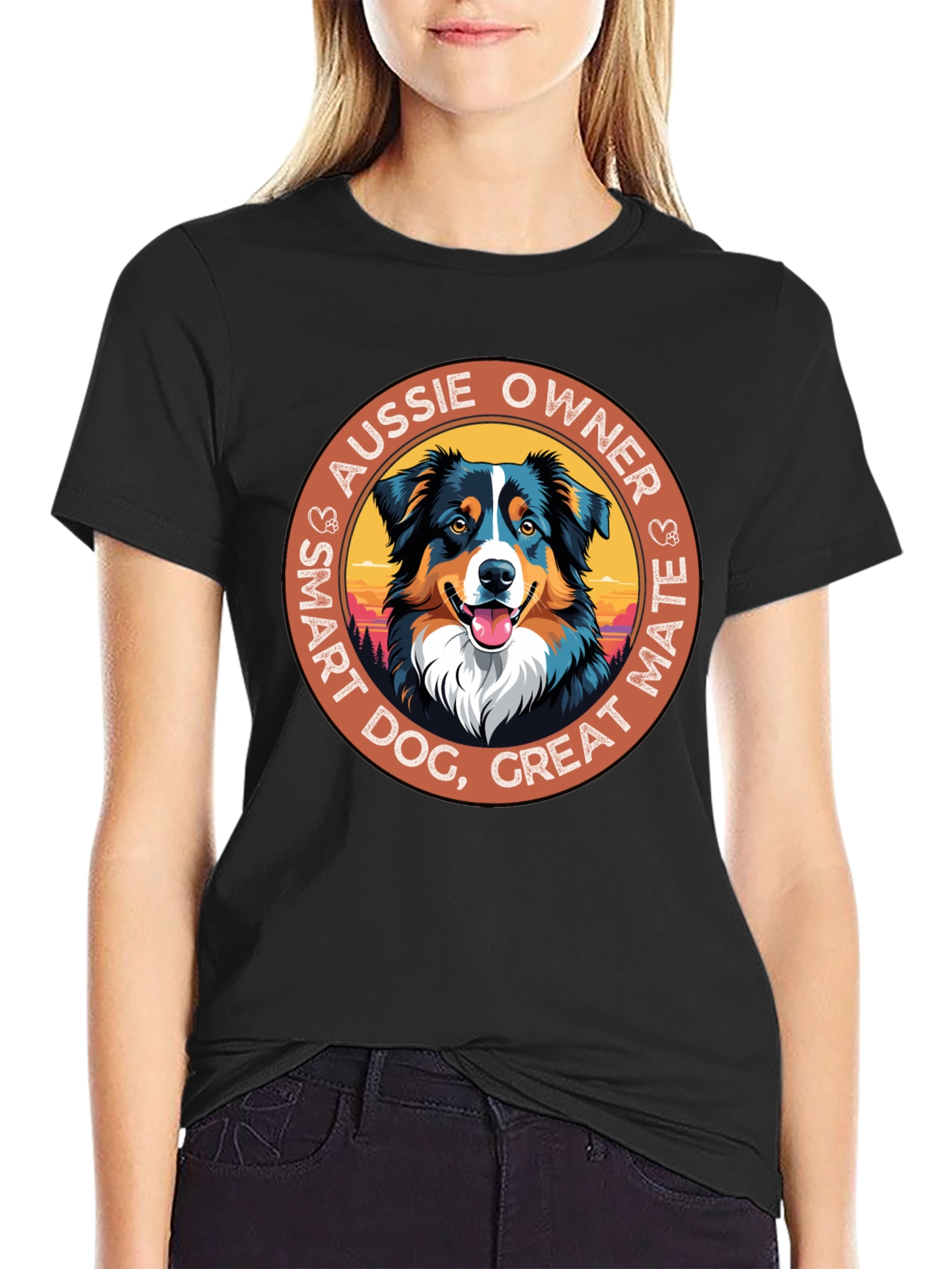 Aussie Owner Smart Dog Graphic Tee