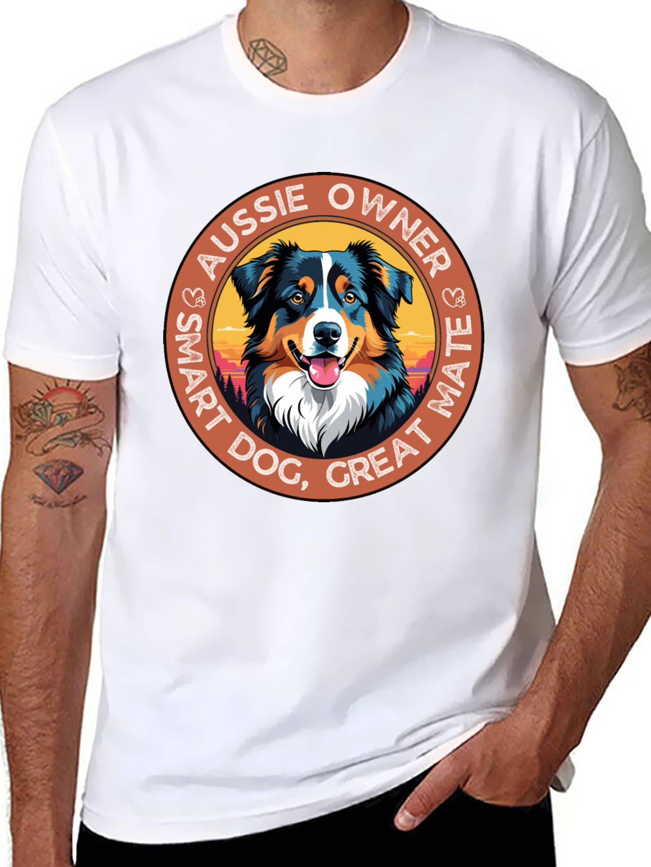 Aussie Owner Smart Dog Graphic Tee